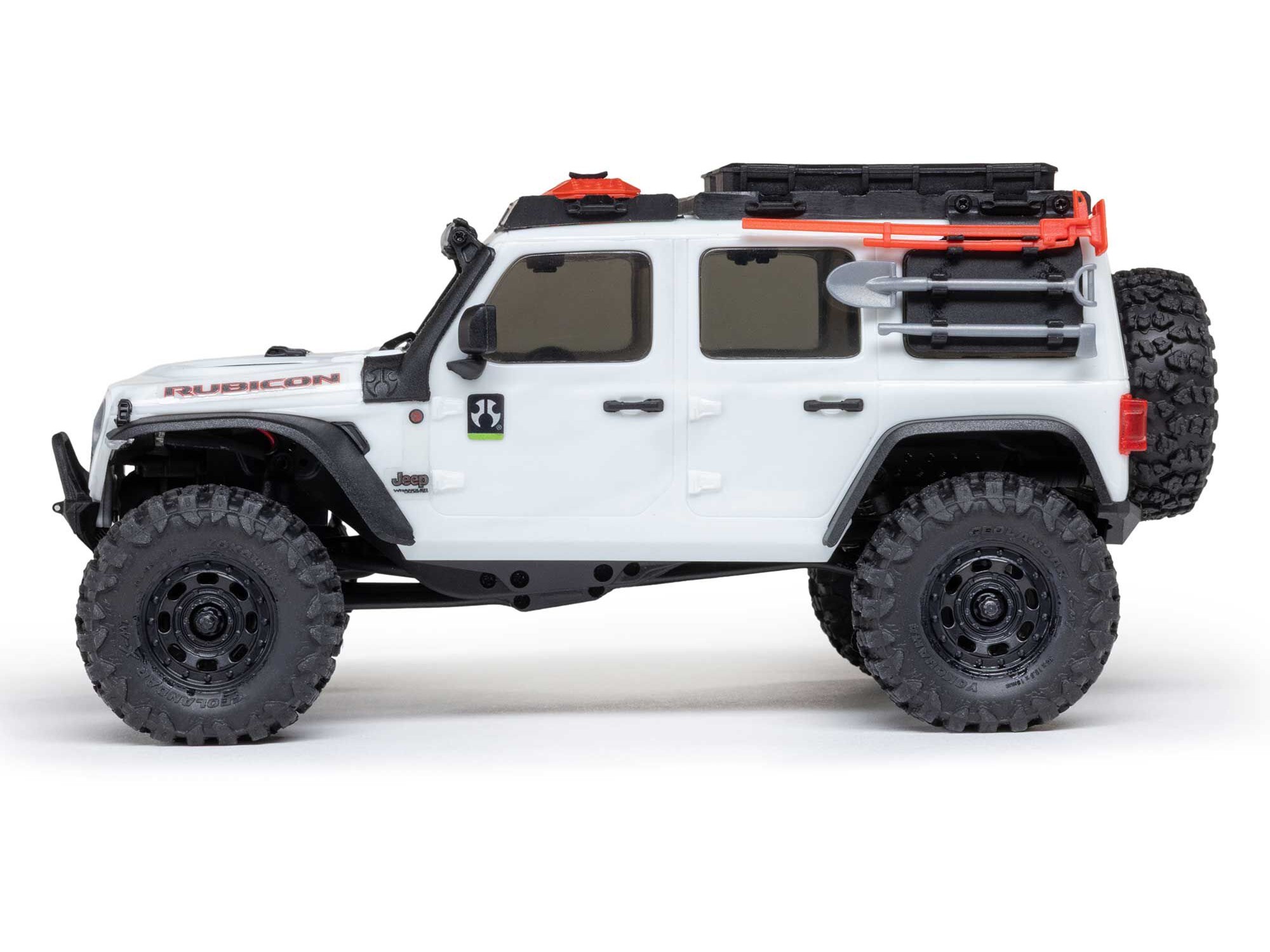 1/30 SCX30 Jeep Wrangler JLU 4X4 RTRRock Crawler White-4