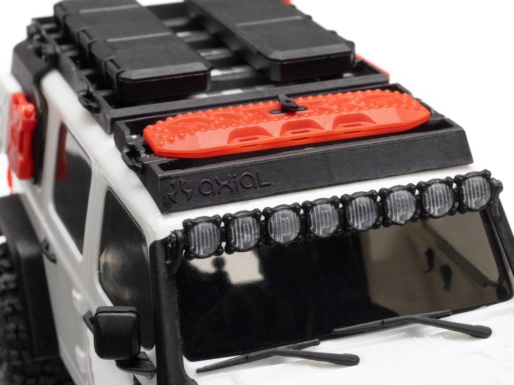 1/30 SCX30 Jeep Wrangler JLU 4X4 RTRRock Crawler White-9