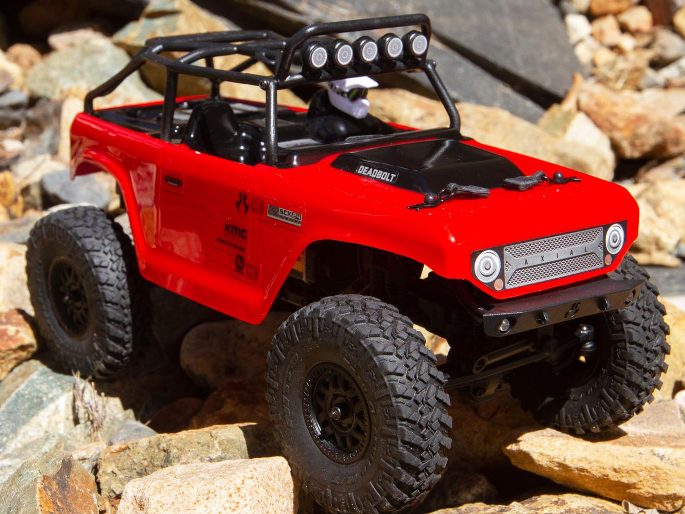 Axial SCX24 Deadbolt Rock Crawler RTR - Red-23
