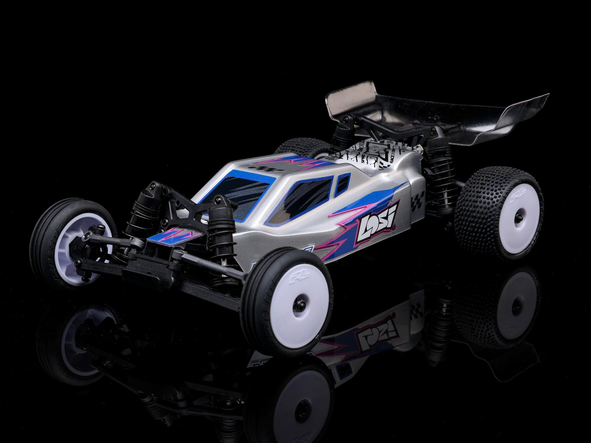 Losi Micro-B 2WD Buggy RTR Silver 1:24-28