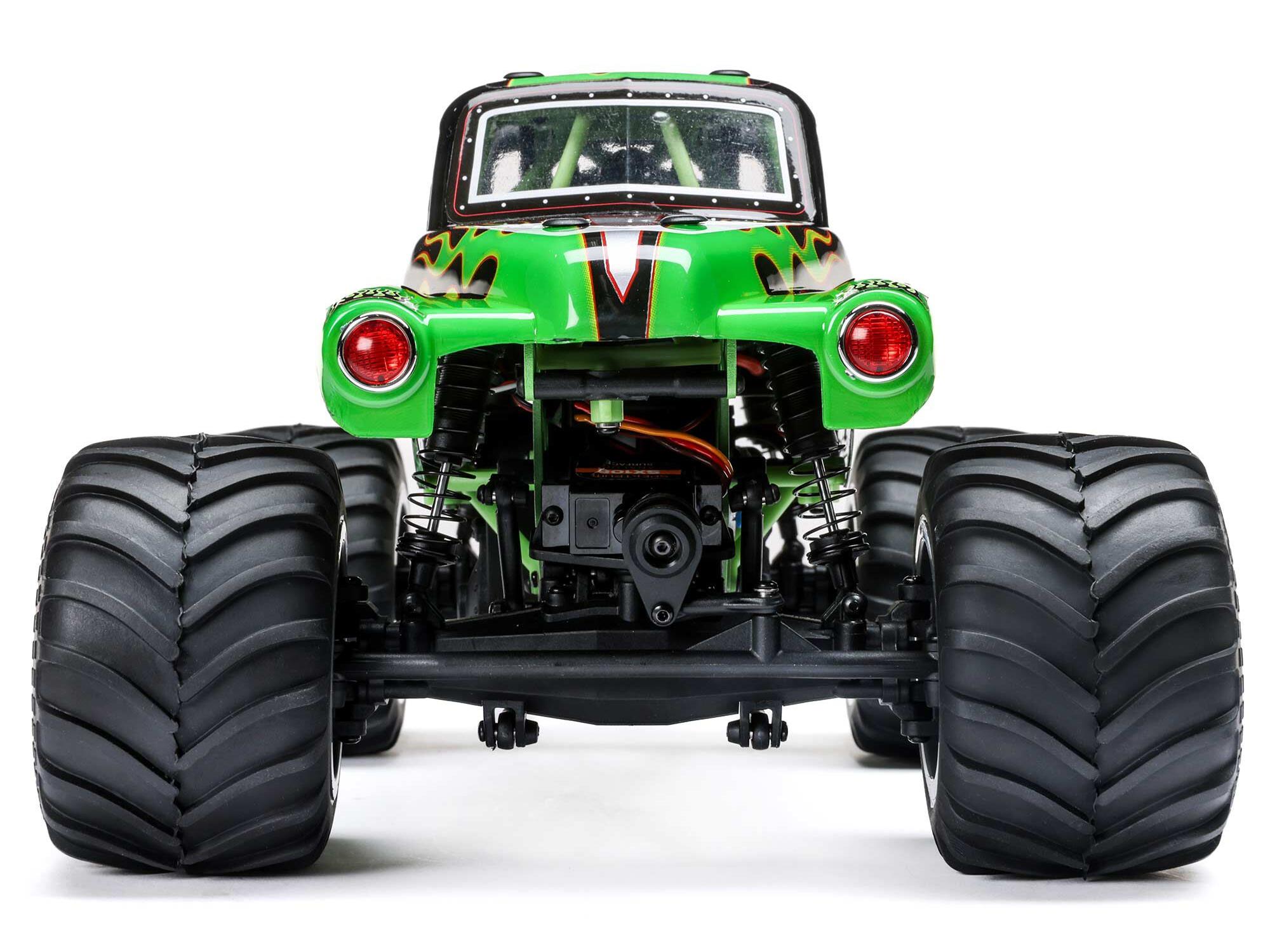 Losi 1/18 Mini LMT 4X4 Brushed Monster Truck RTR - Grave Digger-14