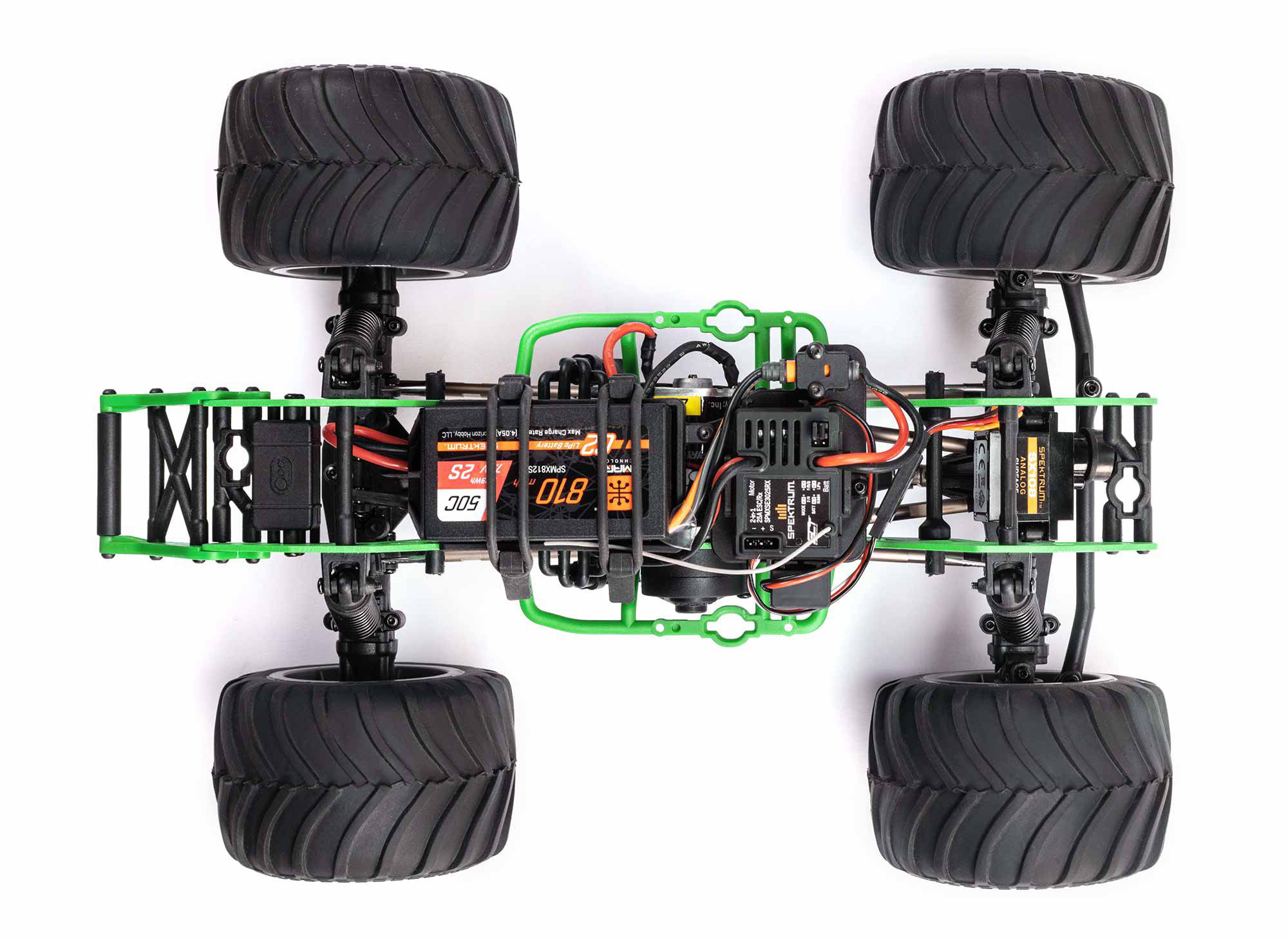 Losi 1/18 Mini LMT 4X4 Brushed Monster Truck RTR - Grave Digger-25