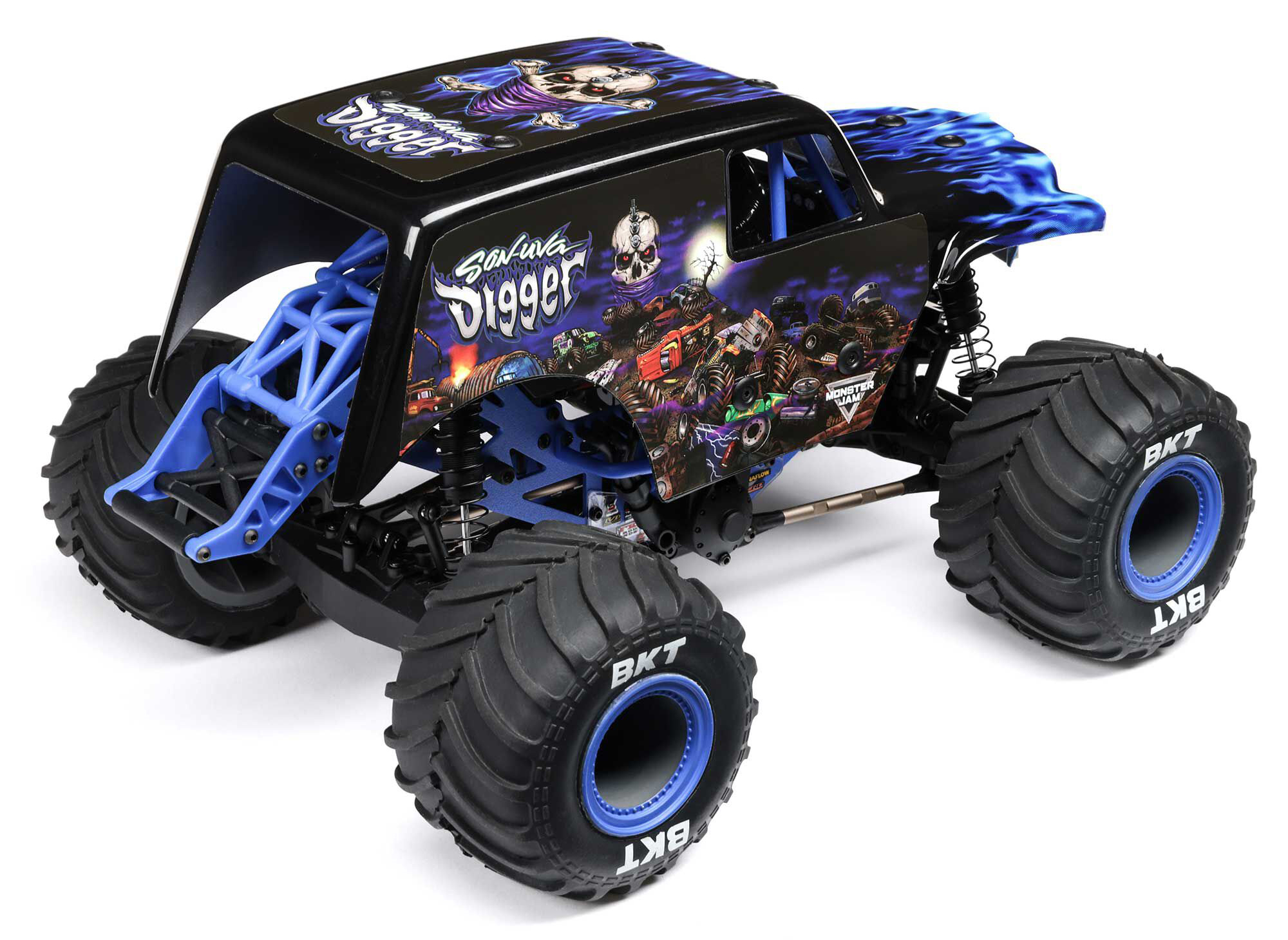 Losi 1/18 Mini LMT 4WD Brushed Monster Truck RTR Son-uva Digger-20