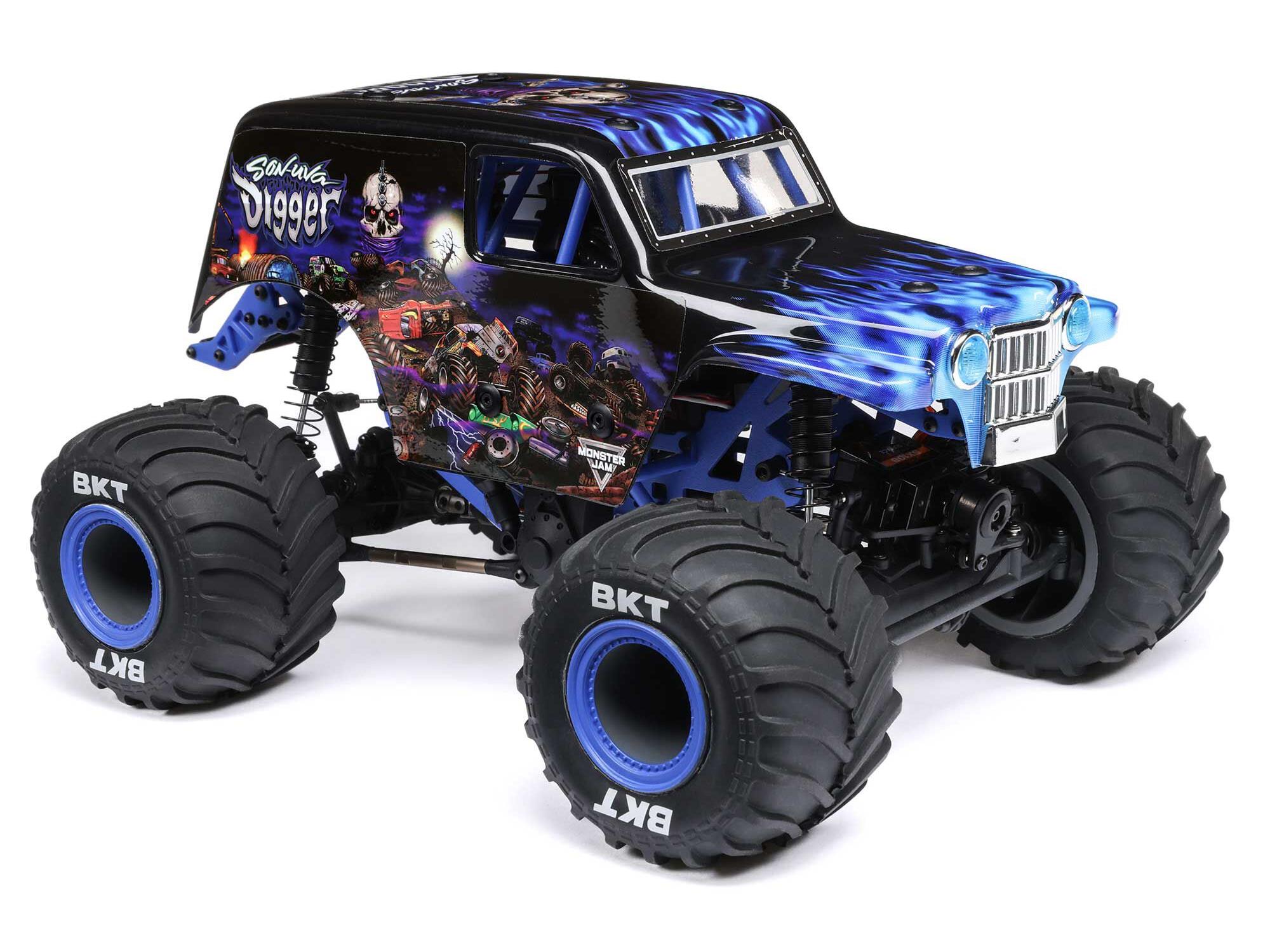 Losi 1/18 Mini LMT 4WD Brushed Monster Truck RTR Son-uva Digger-21
