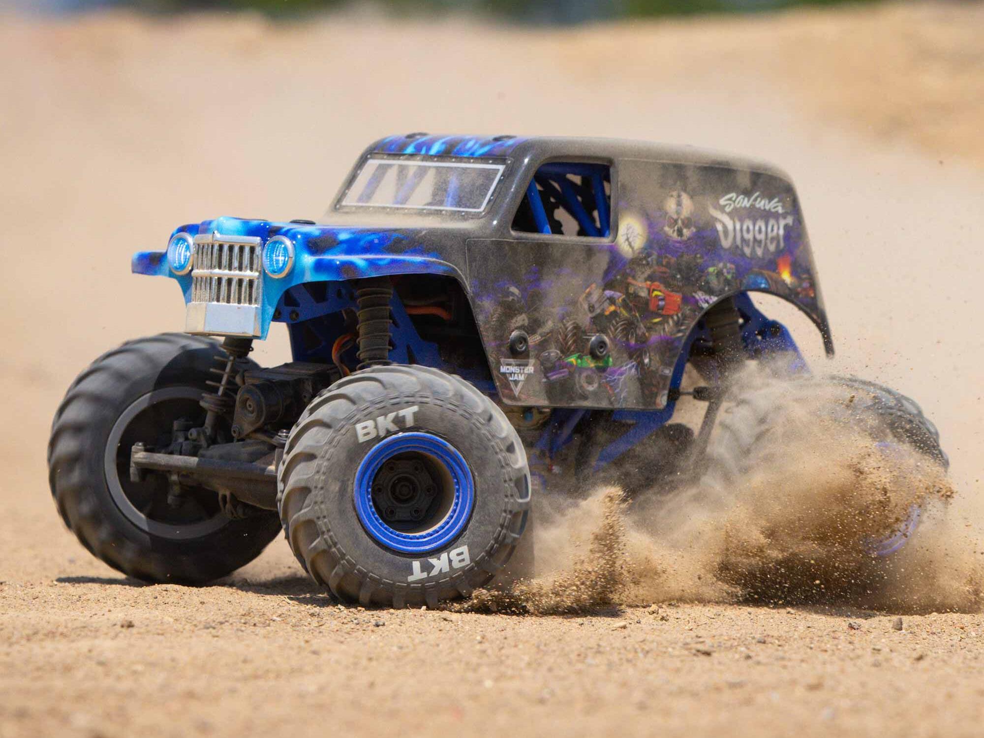 Losi 1/18 Mini LMT 4WD Brushed Monster Truck RTR Son-uva Digger-28