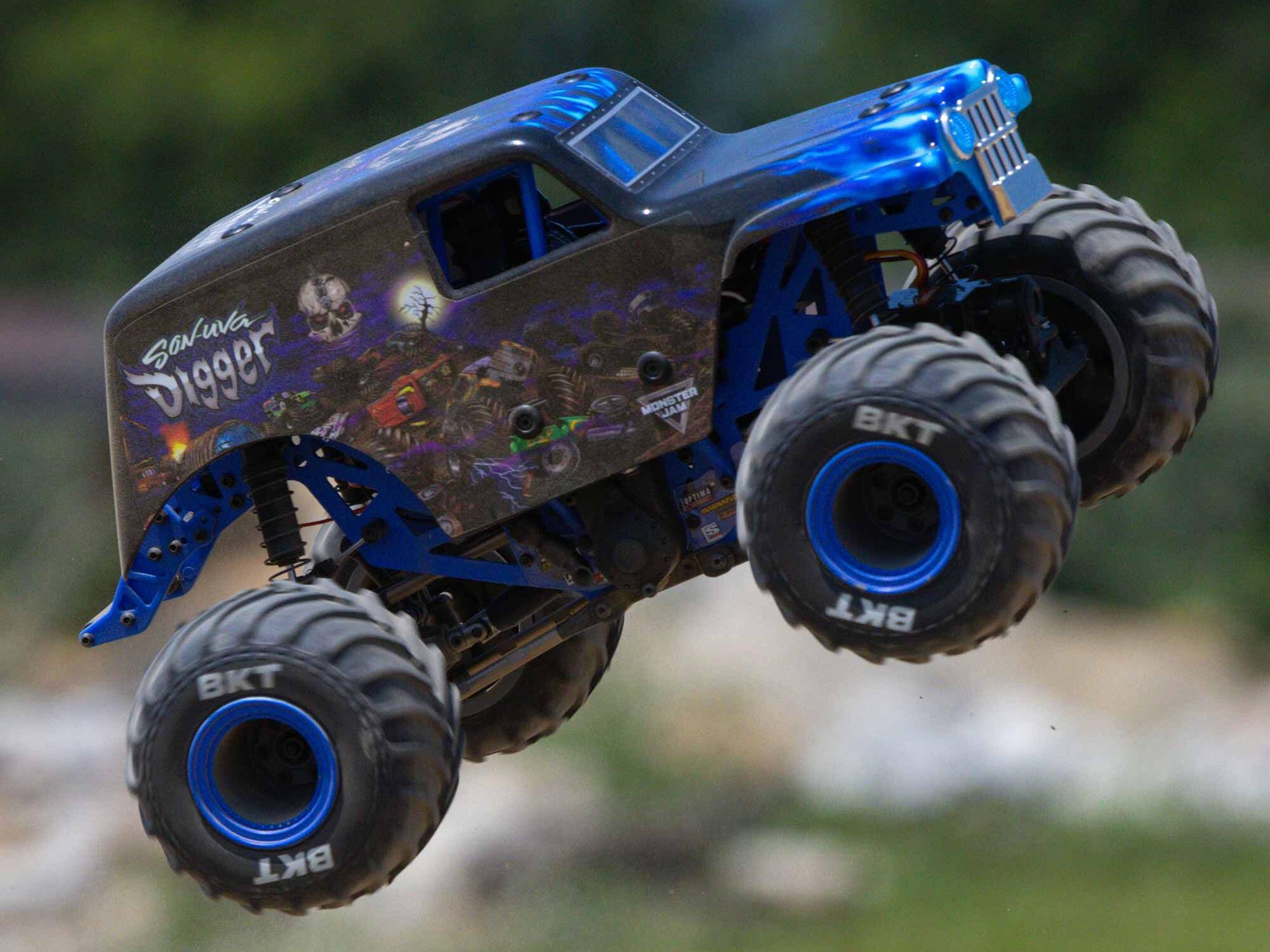 Losi 1/18 Mini LMT 4WD Brushed Monster Truck RTR Son-uva Digger-33