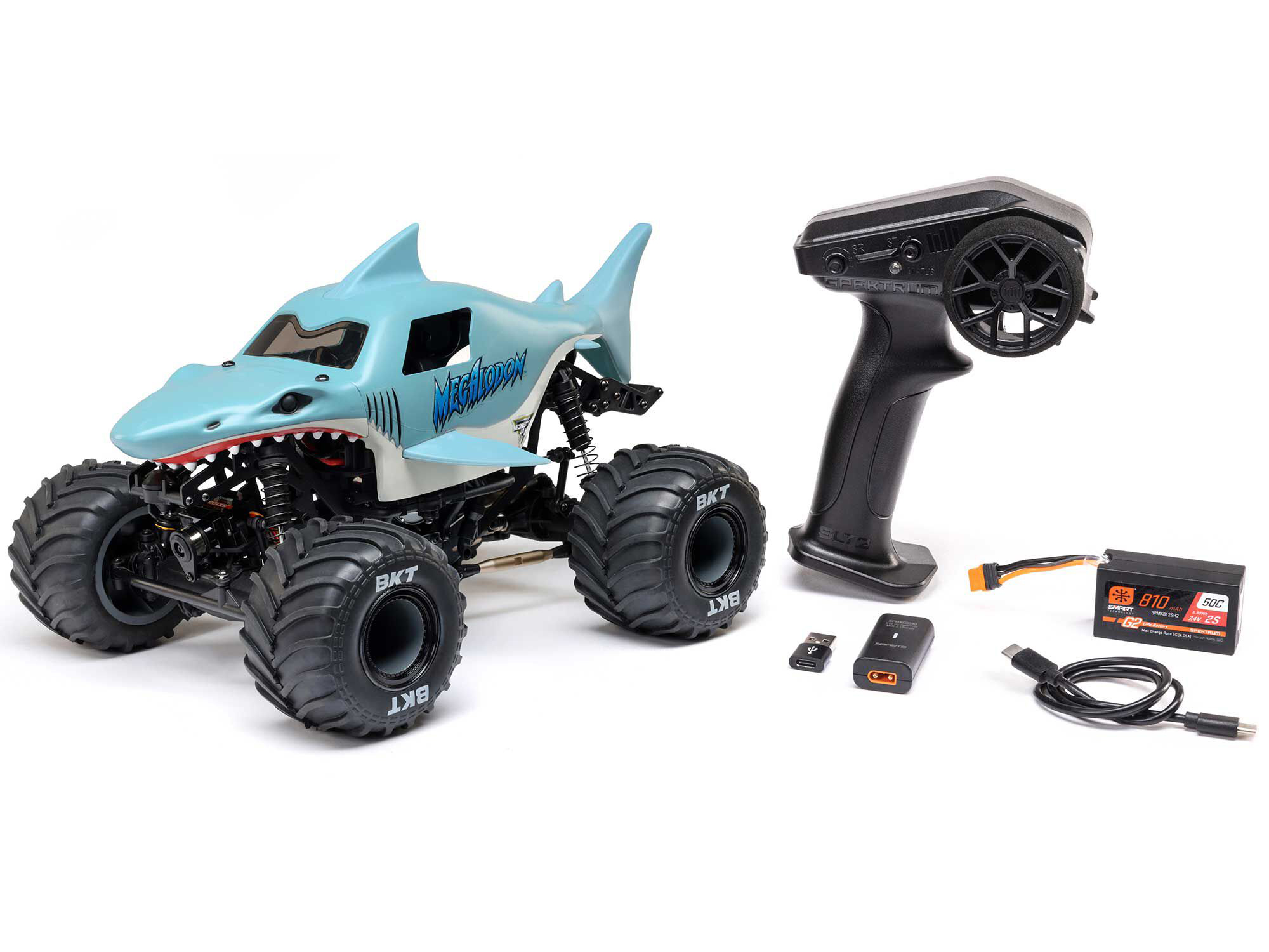 Losi 1/18 Mini LMT Megalodon 2S 4X4 RTR Brushed Monster Truck-26
