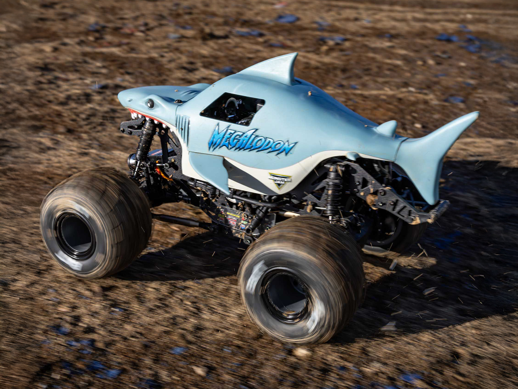 Losi 1/18 Mini LMT Megalodon 2S 4X4 RTR Brushed Monster Truck-35