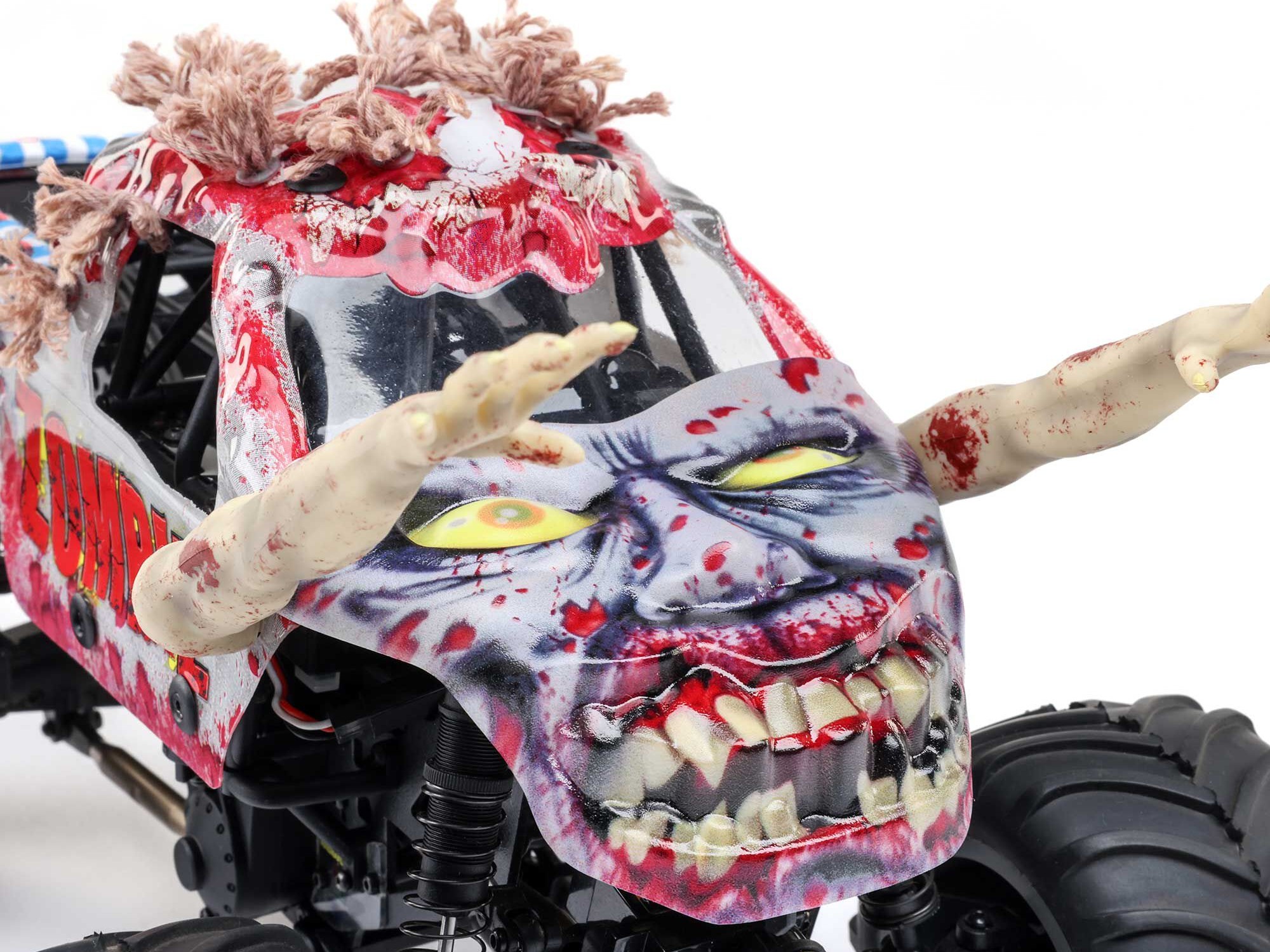 Losi 1/18 Mini LMT Zombie 2S 4X4 RTR Brushed Monster Truck-23