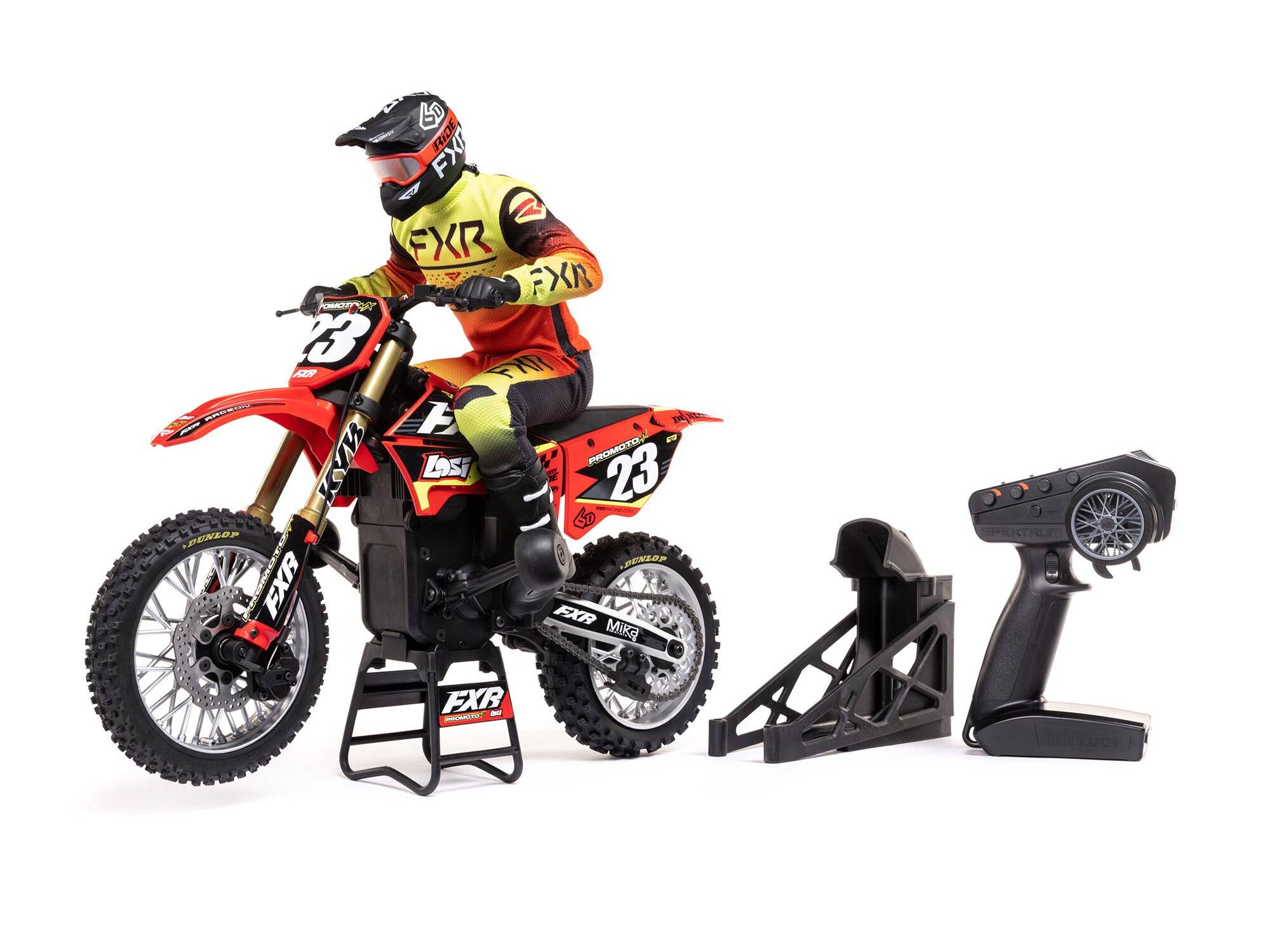 1/4 Promoto-MX Motorcycle RTR FXR Red-2
