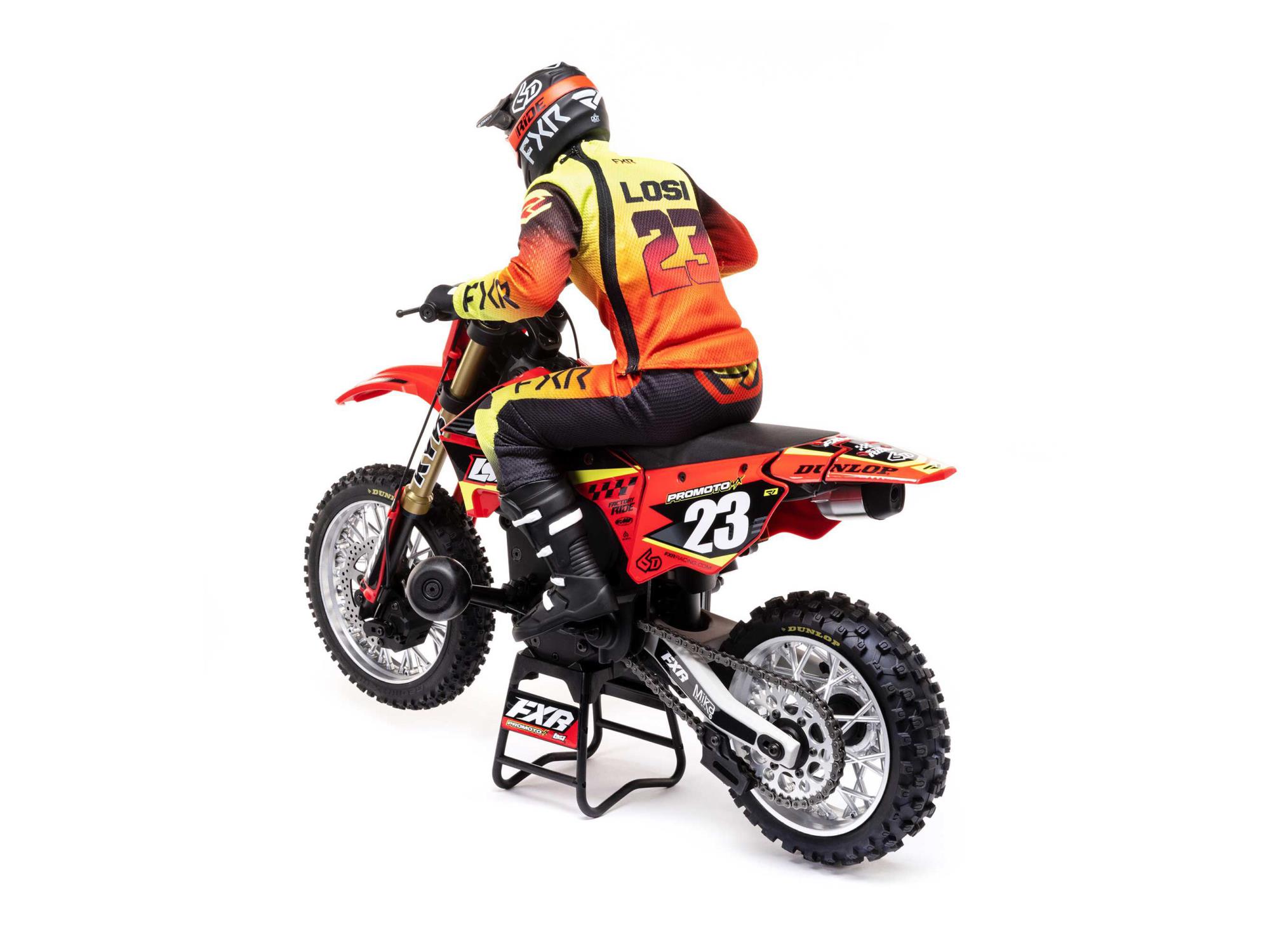 1/4 Promoto-MX Motorcycle RTR FXR Red-5