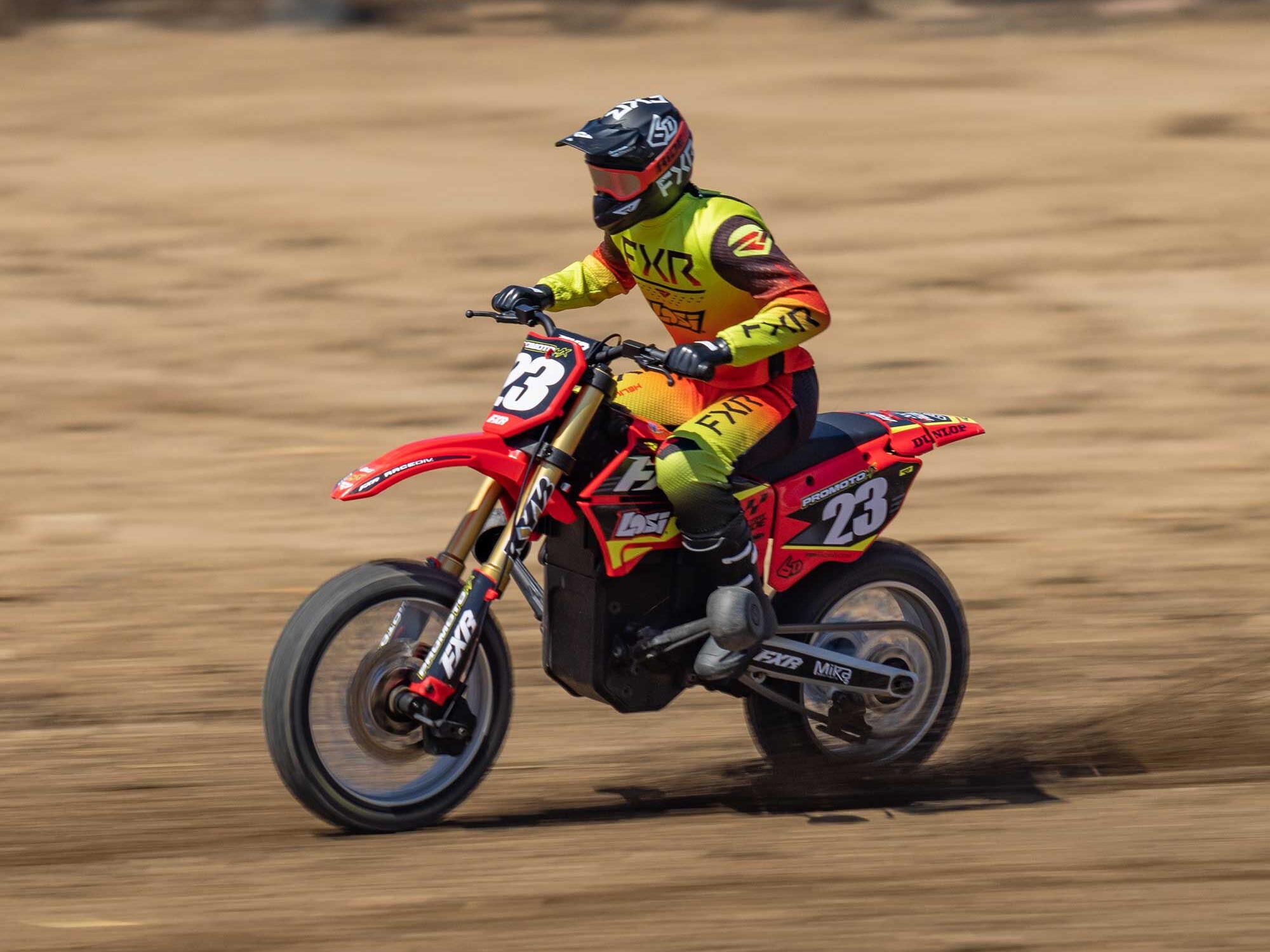 1/4 Promoto-MX Motorcycle RTR FXR Red-20