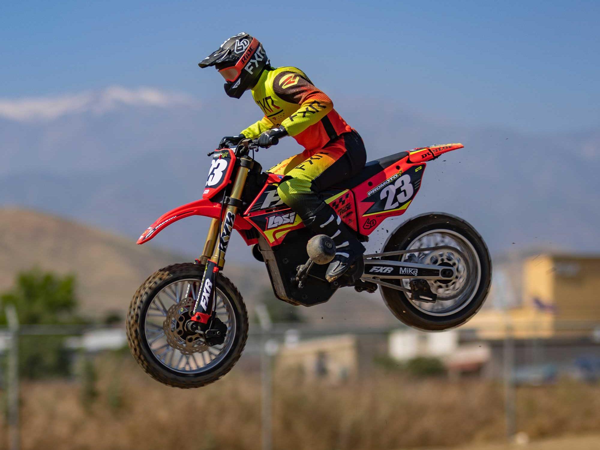 1/4 Promoto-MX Motorcycle RTR FXR Red-22