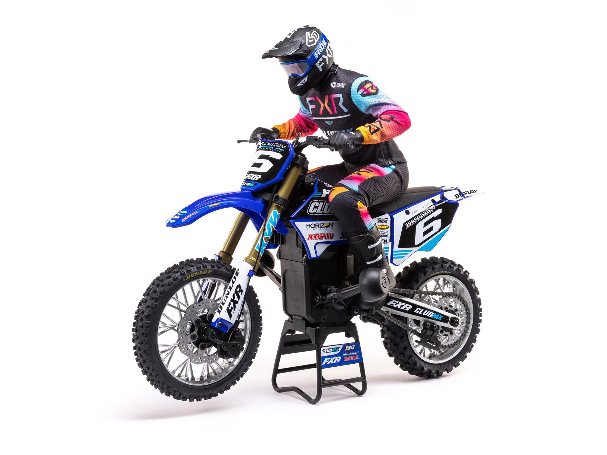 1/4 Promoto-MX Motorcycle RTR Club MX Blue