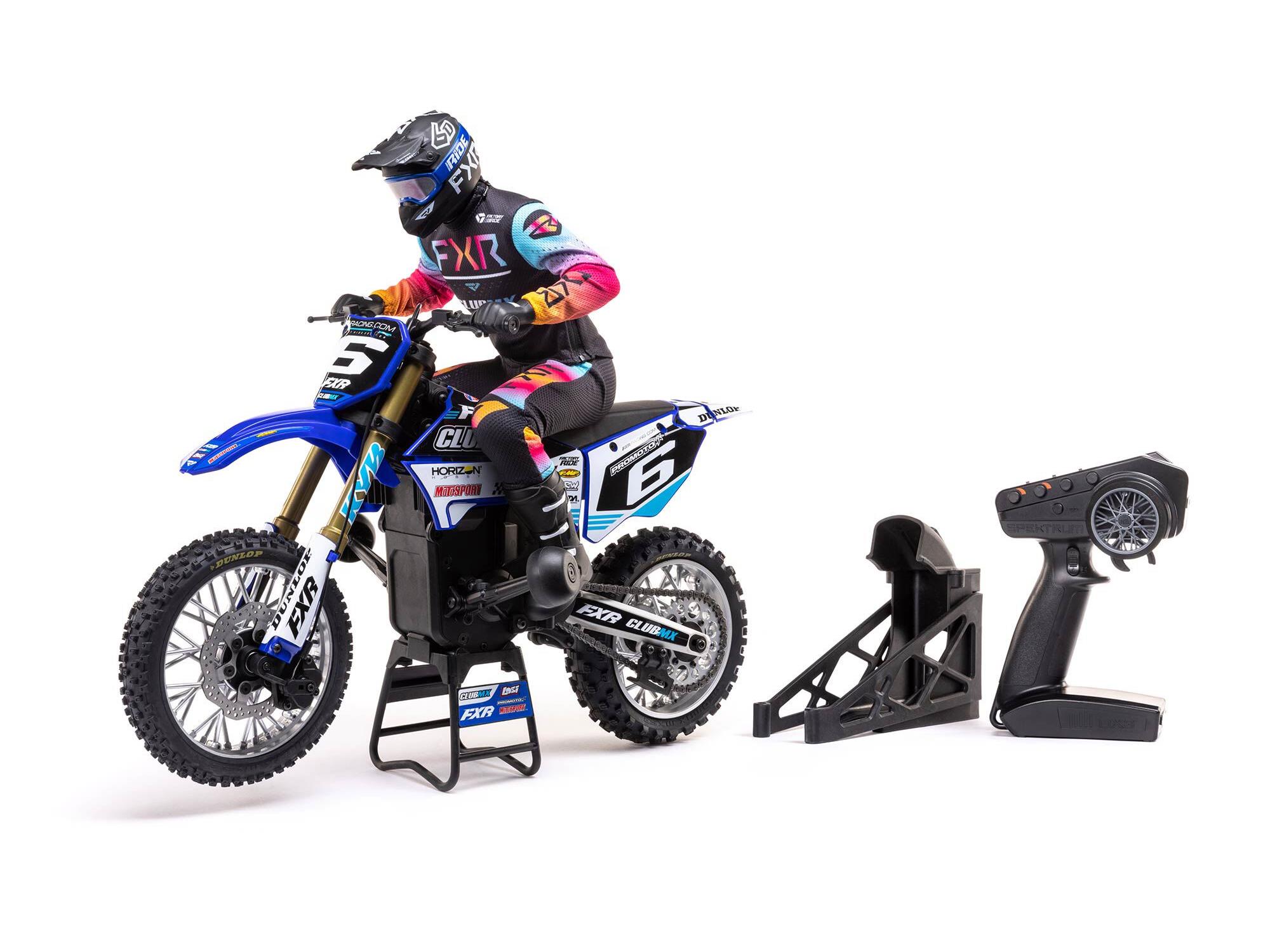 1/4 Promoto-MX Motorcycle RTR Club MX Blue-2