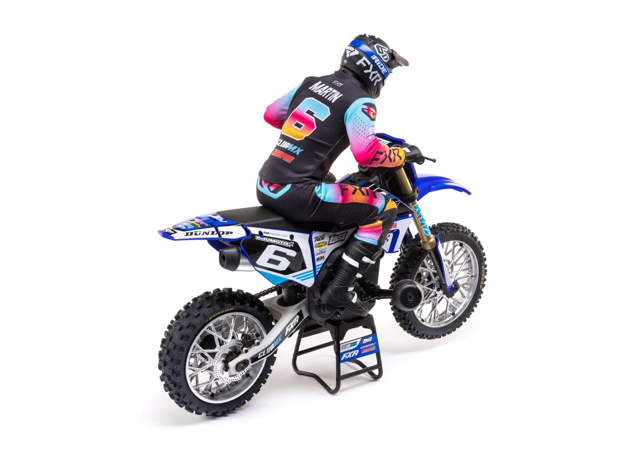 1/4 Promoto-MX Motorcycle RTR Club MX Blue-4