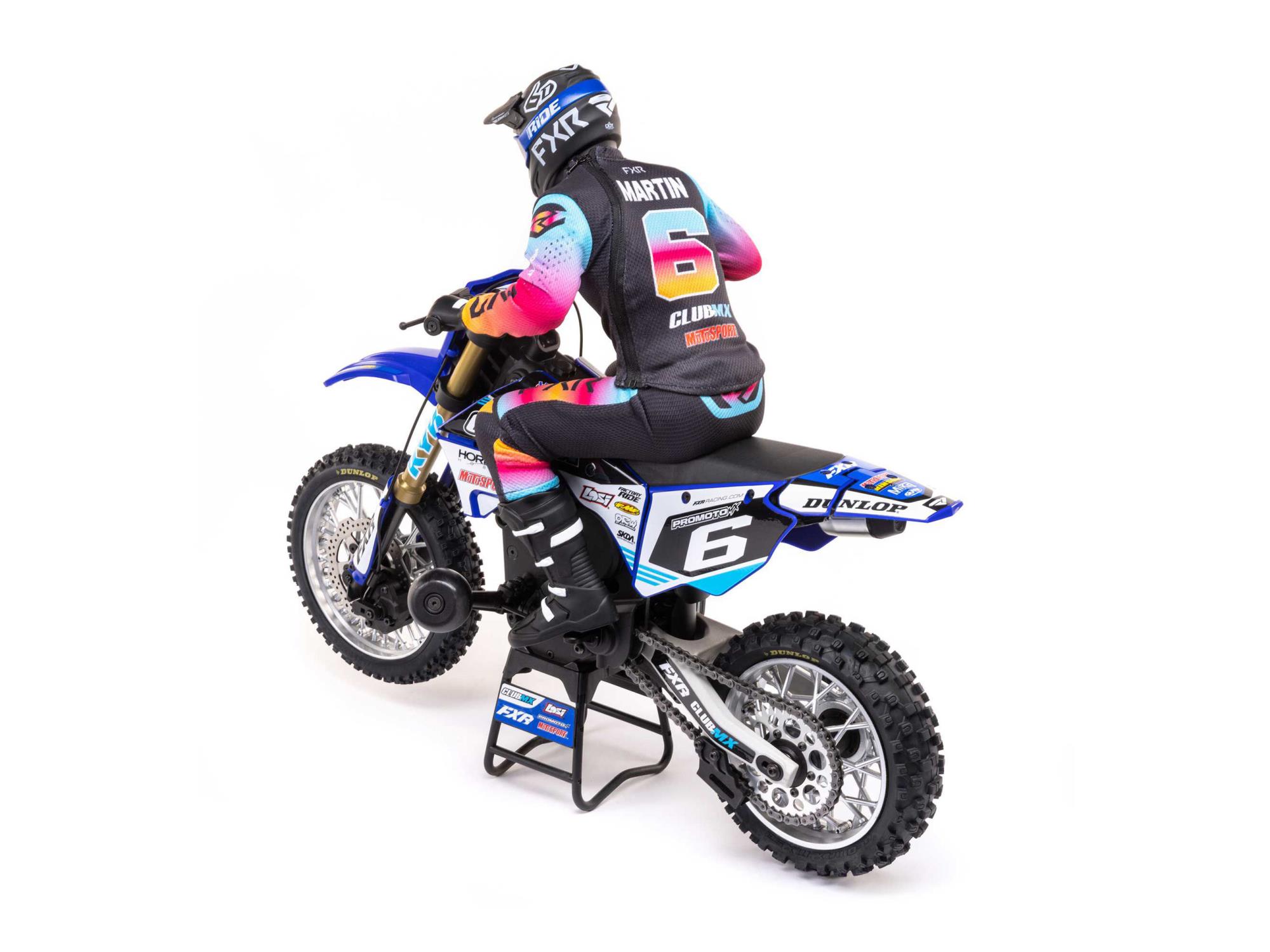 1/4 Promoto-MX Motorcycle RTR Club MX Blue-5