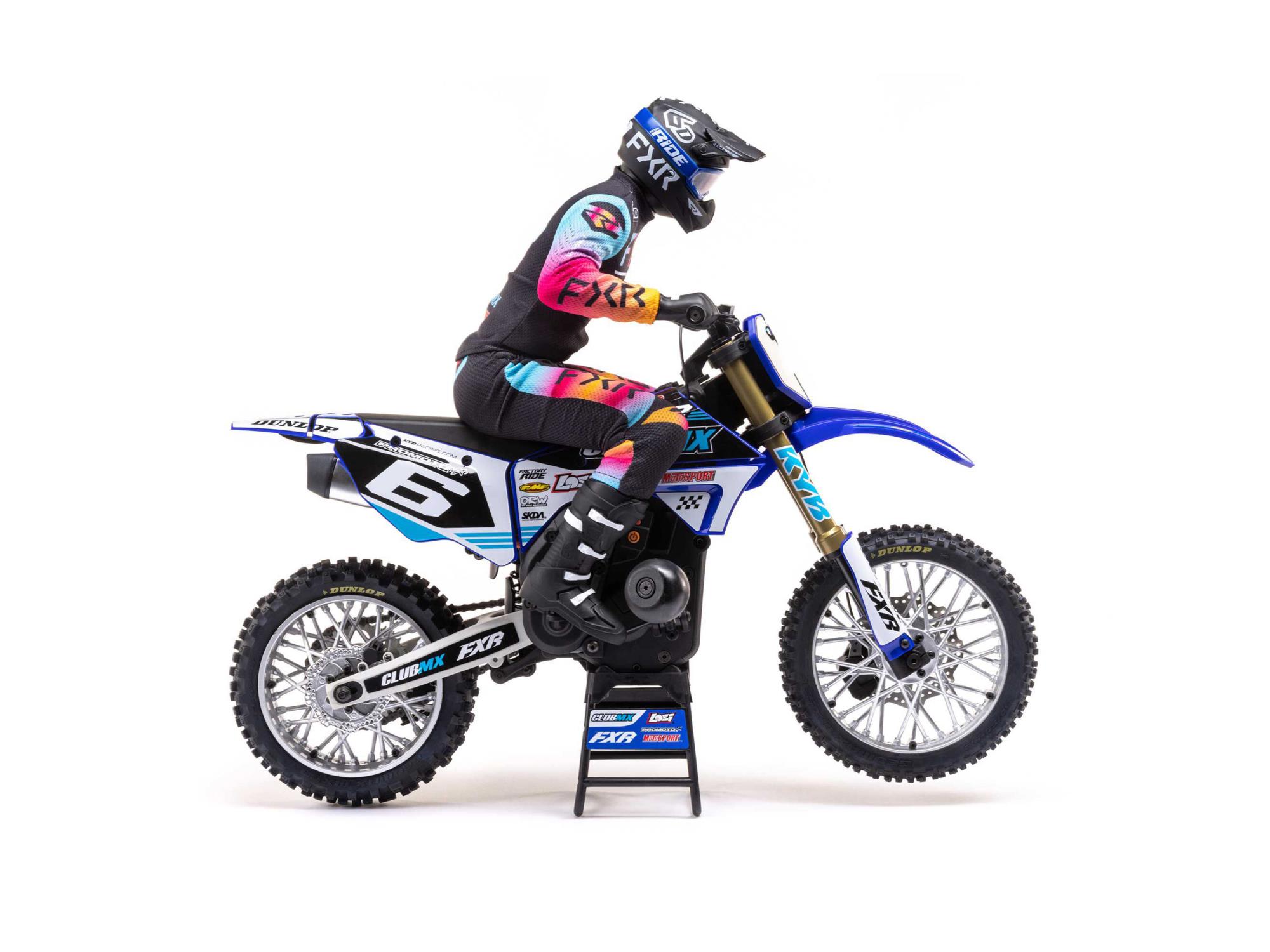 1/4 Promoto-MX Motorcycle RTR Club MX Blue-6