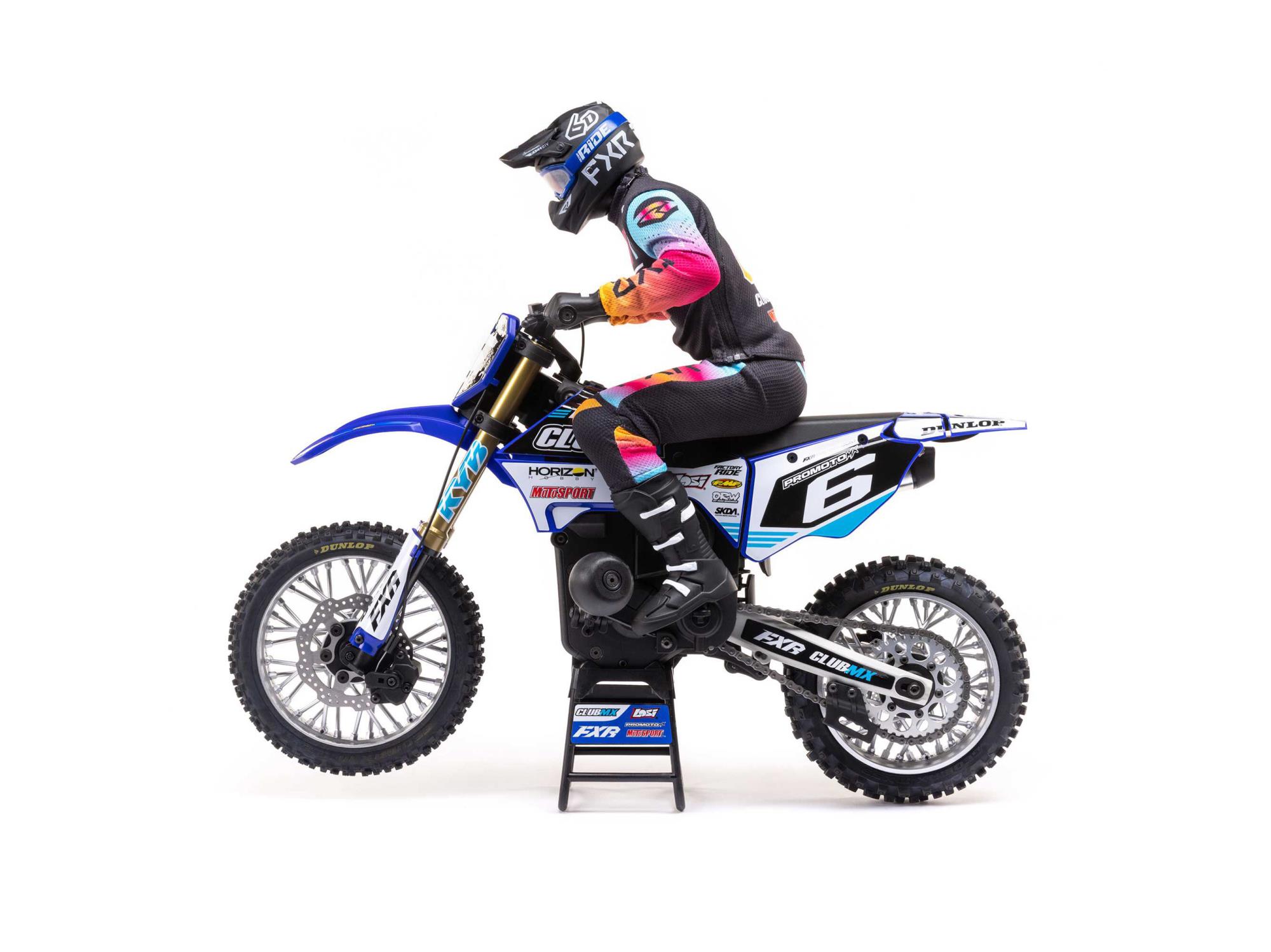 1/4 Promoto-MX Motorcycle RTR Club MX Blue-7