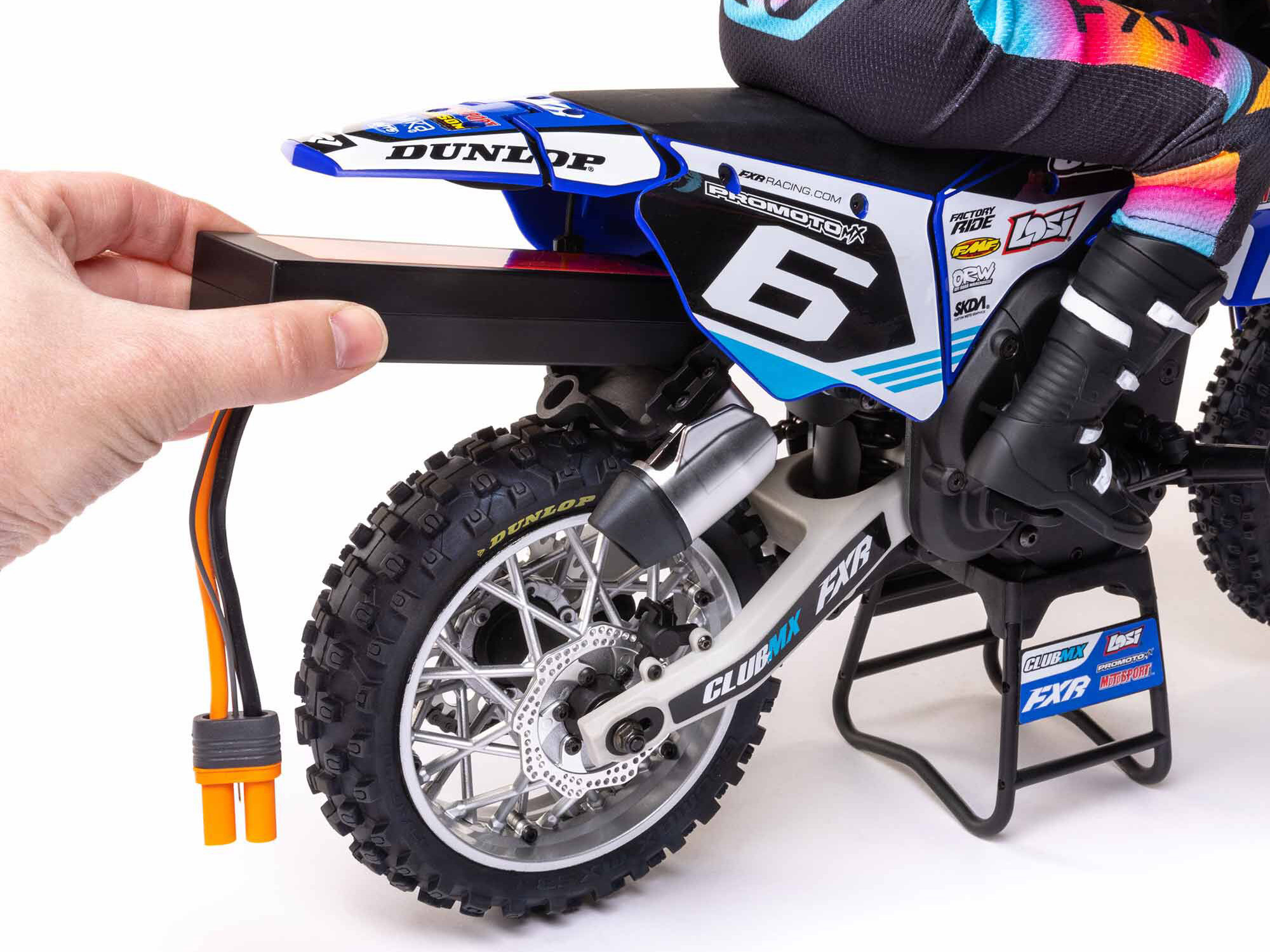 1/4 Promoto-MX Motorcycle RTR Club MX Blue-14