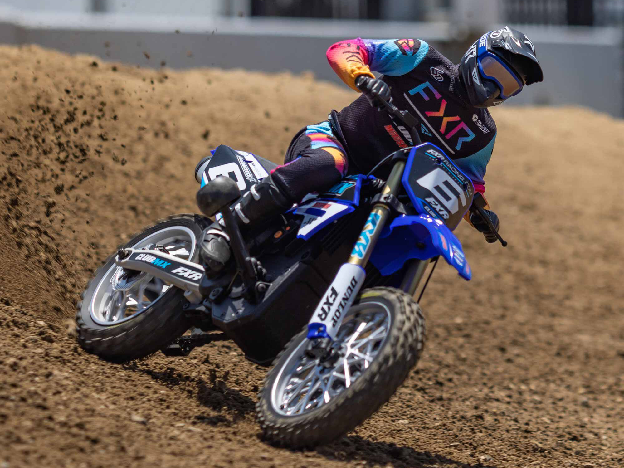 1/4 Promoto-MX Motorcycle RTR Club MX Blue-22