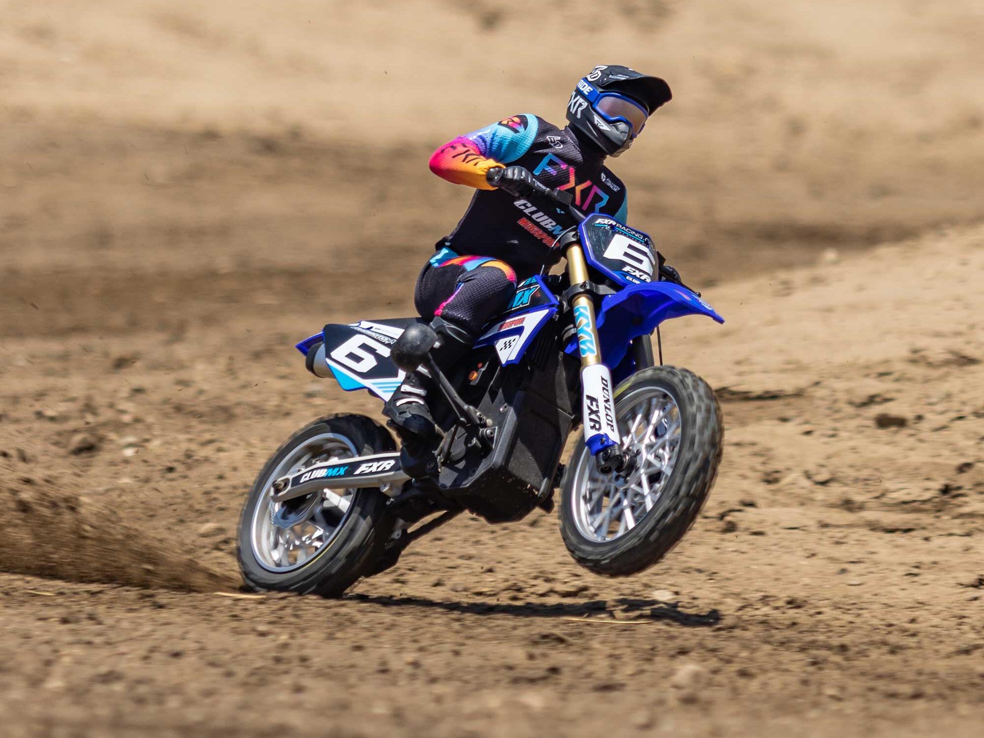 1/4 Promoto-MX Motorcycle RTR Club MX Blue-25