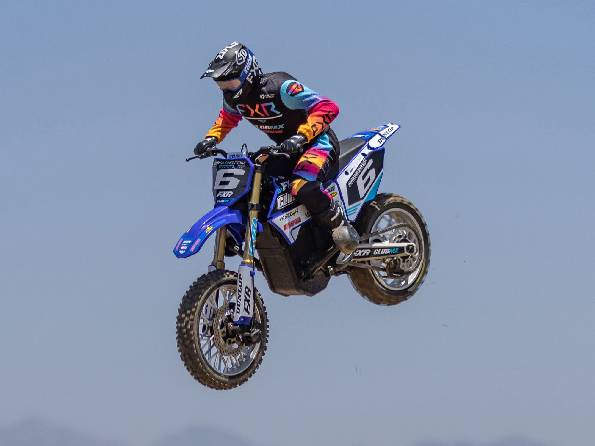 1/4 Promoto-MX Motorcycle RTR Club MX Blue-26