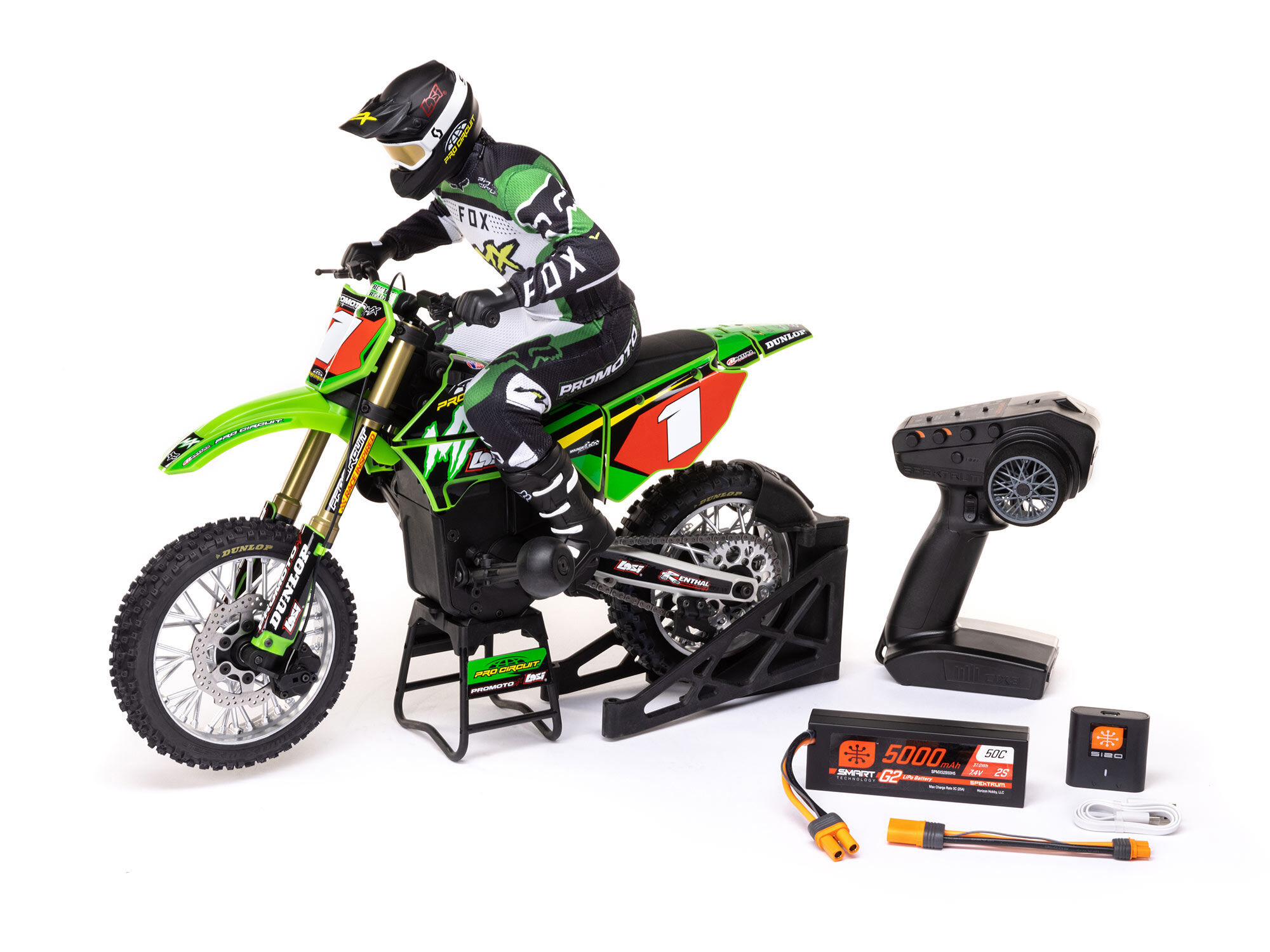 Losi Promoto-MX Motorcycle RTR 1/4 with Battery and Charger, Pro-9
