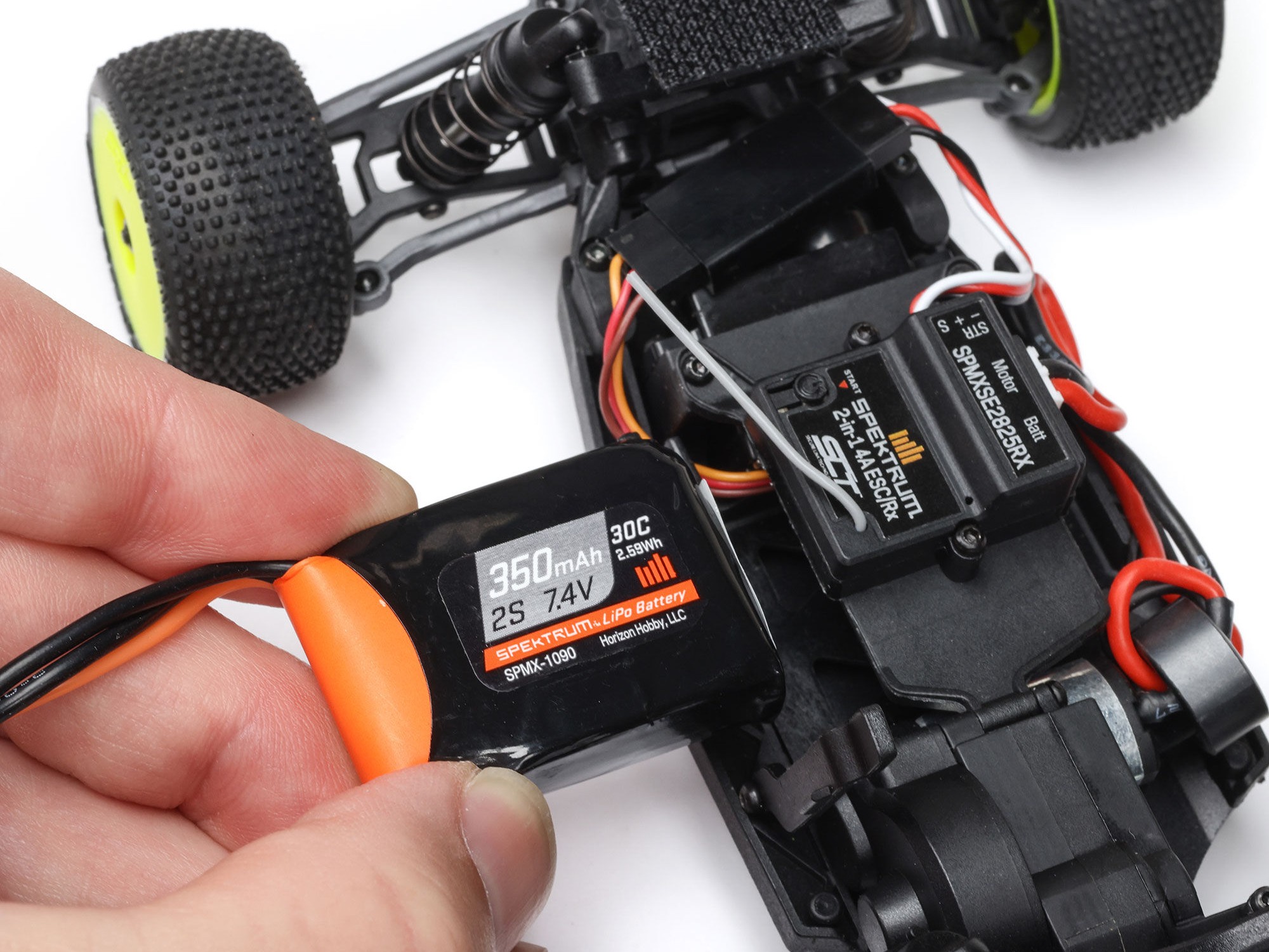 Losi 1/28 Micro-T 2WD Stadium Truck RTR White-14