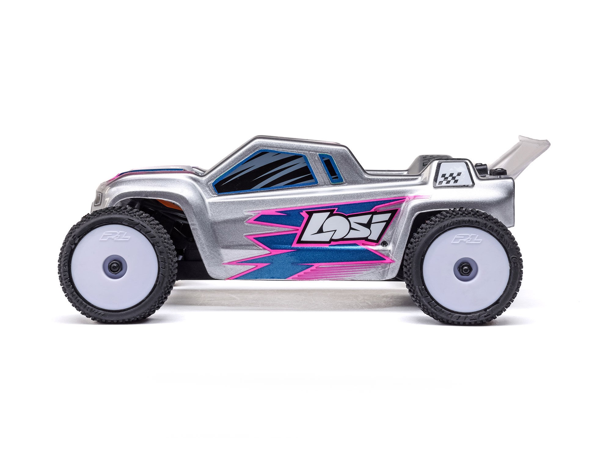 Losi 1/28 Micro-T 2WD Stadium Truck RTR Silver-5