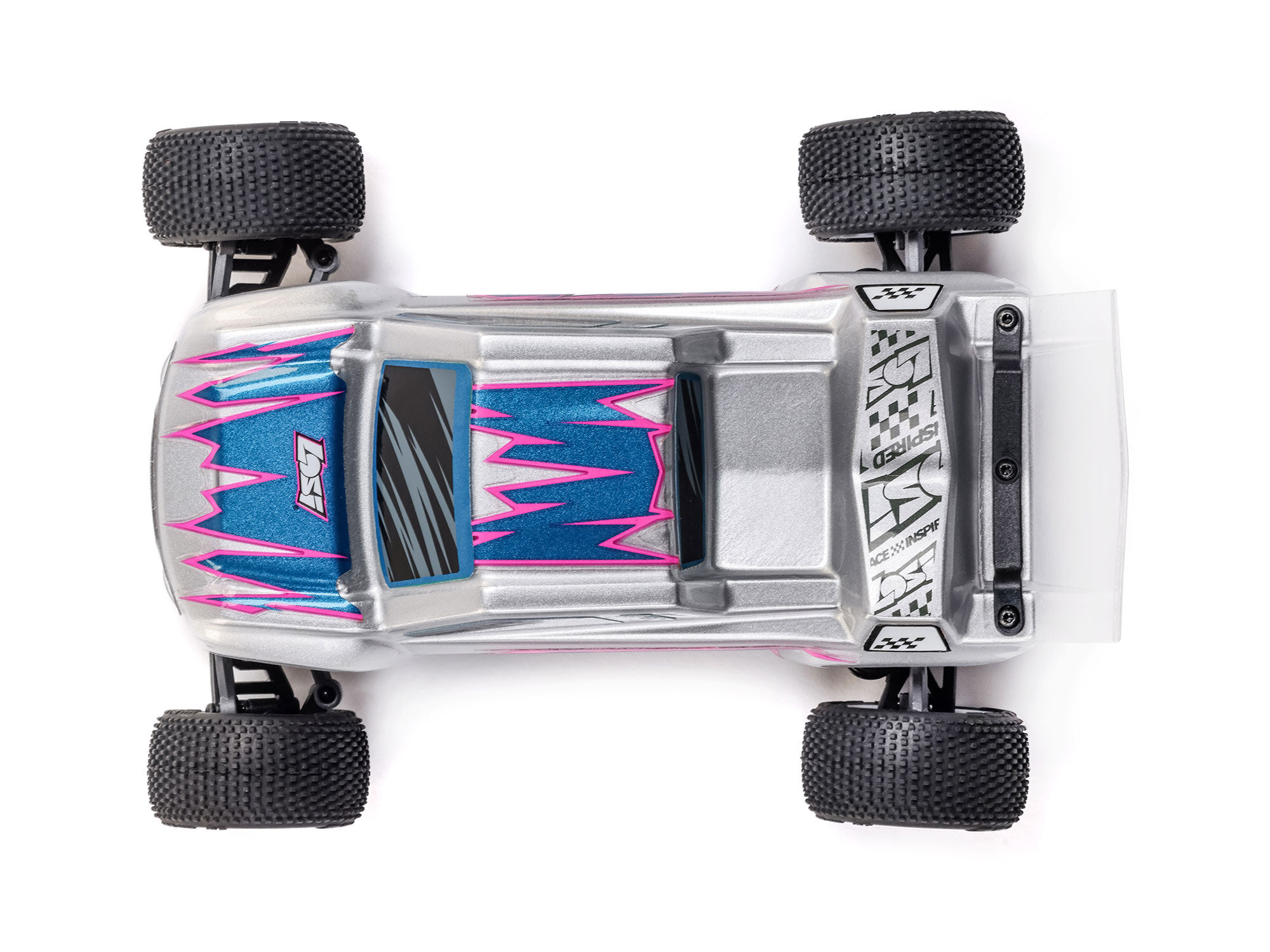 Losi 1/28 Micro-T 2WD Stadium Truck RTR Silver-7