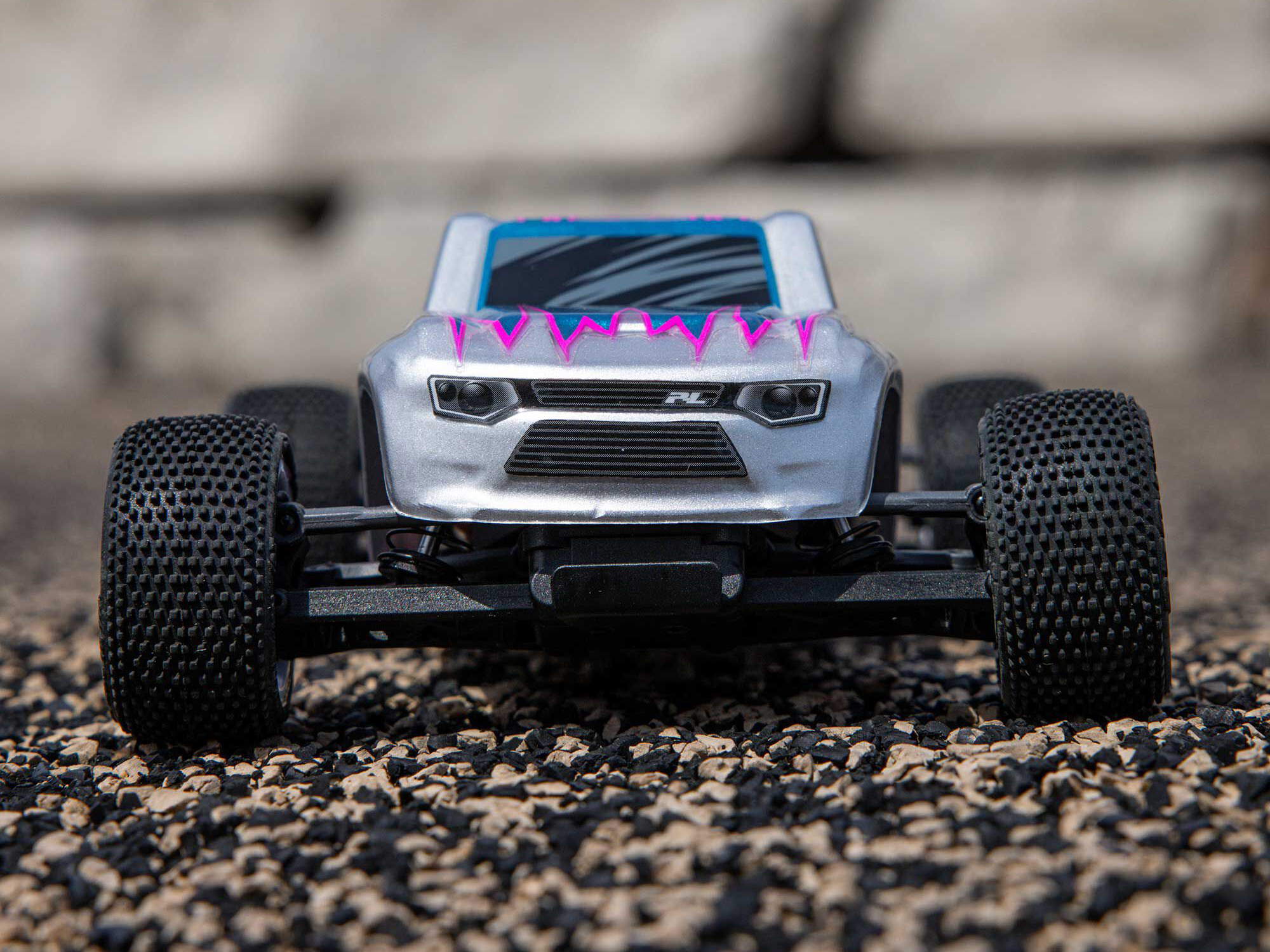 Losi 1/28 Micro-T 2WD Stadium Truck RTR Silver-20