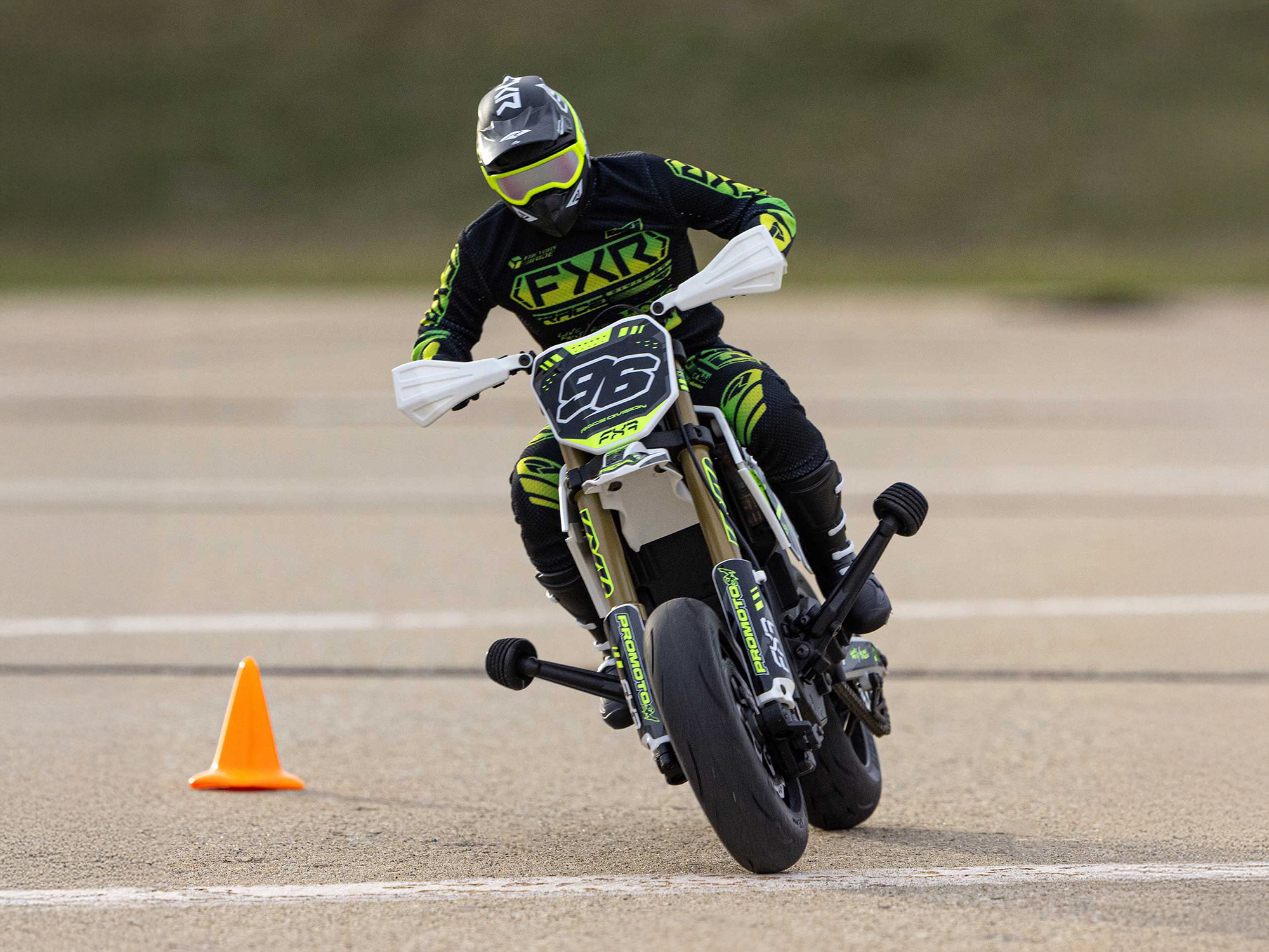 Losi 1/4 Promoto-SM FXR Supermoto Motorcycle RTR Basic - White-28