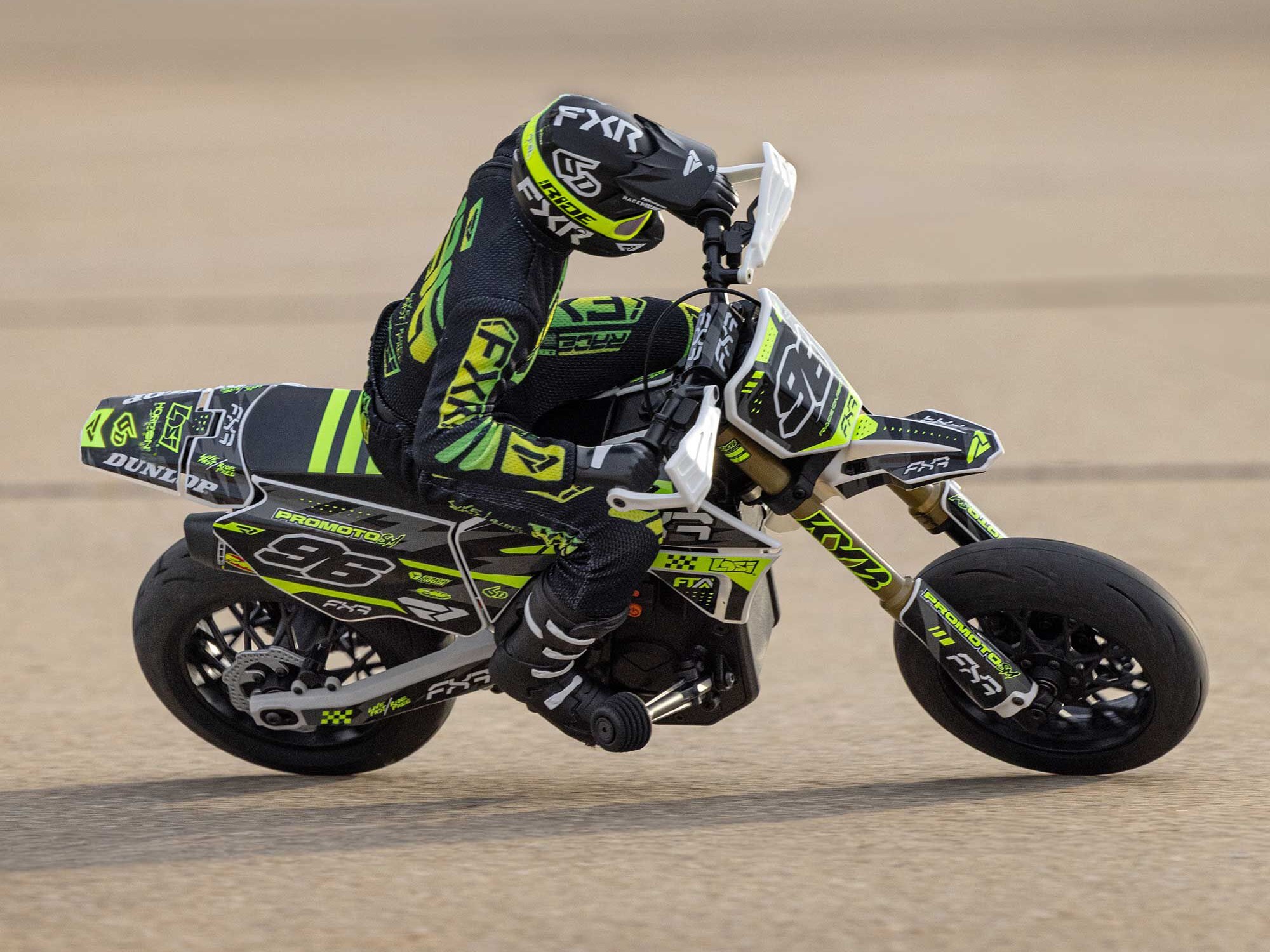 Losi 1/4 Promoto-SM FXR Supermoto Motorcycle RTR Basic - White-33