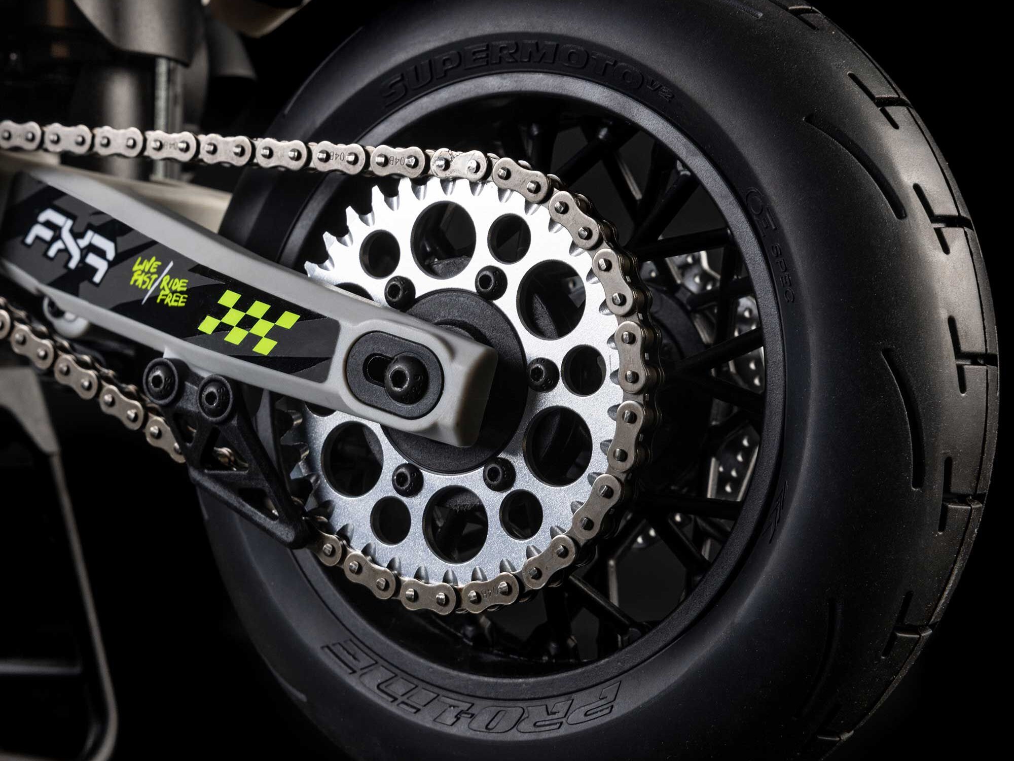 Losi 1/4 Promoto-SM FXR Supermoto Motorcycle RTR (Battery and Charger Included) - White-26