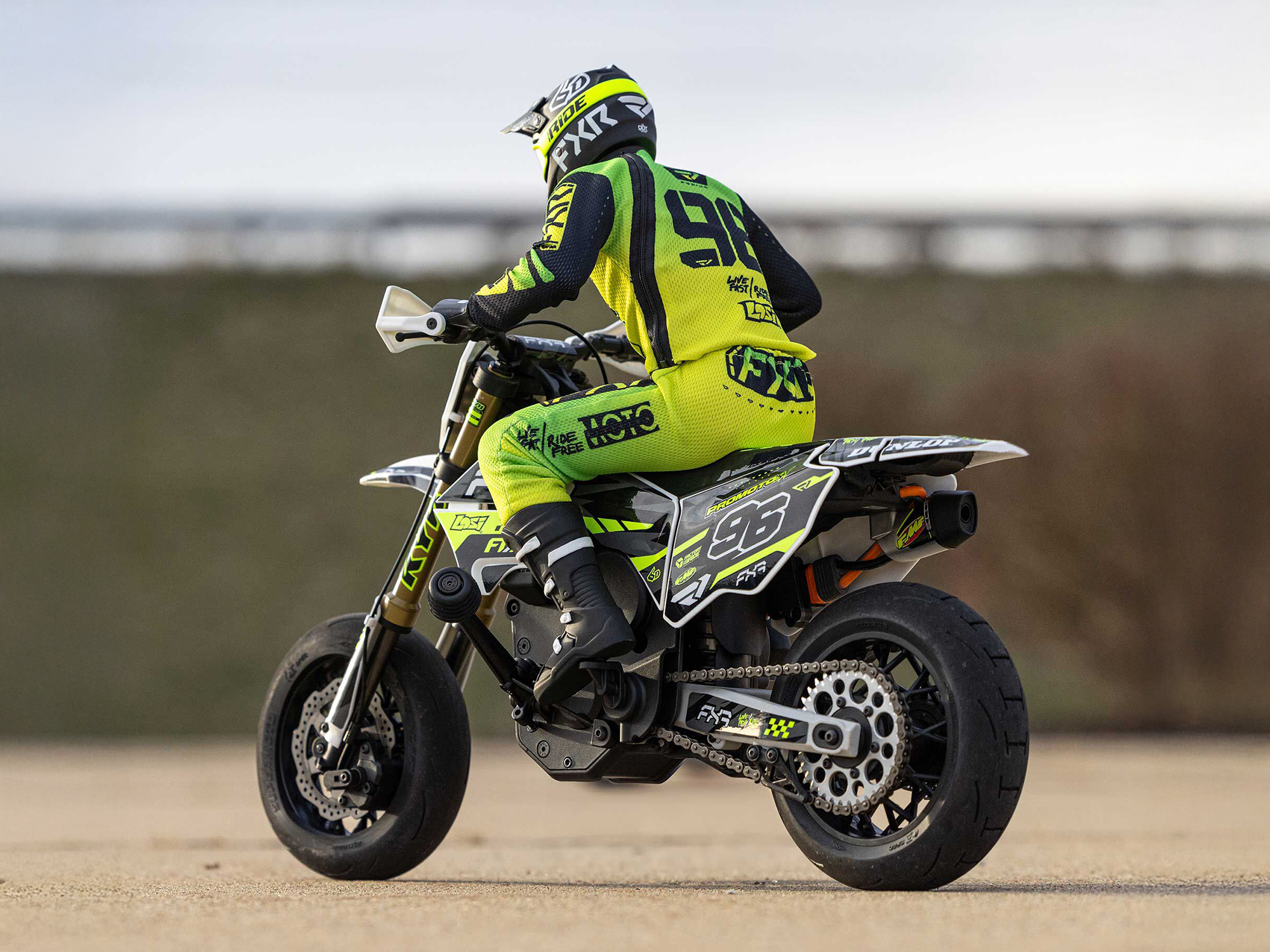 Losi 1/4 Promoto-SM FXR Supermoto Motorcycle RTR (Battery and Charger Included) - White-30