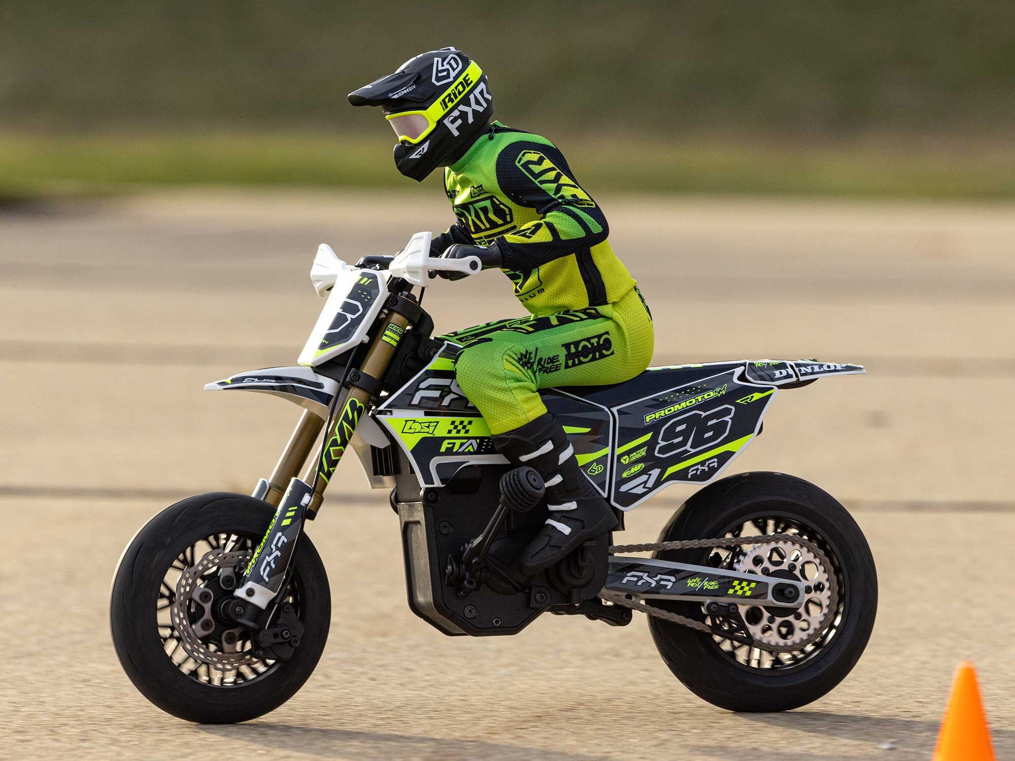 Losi 1/4 Promoto-SM FXR Supermoto Motorcycle RTR (Battery and Charger Included) - White-33