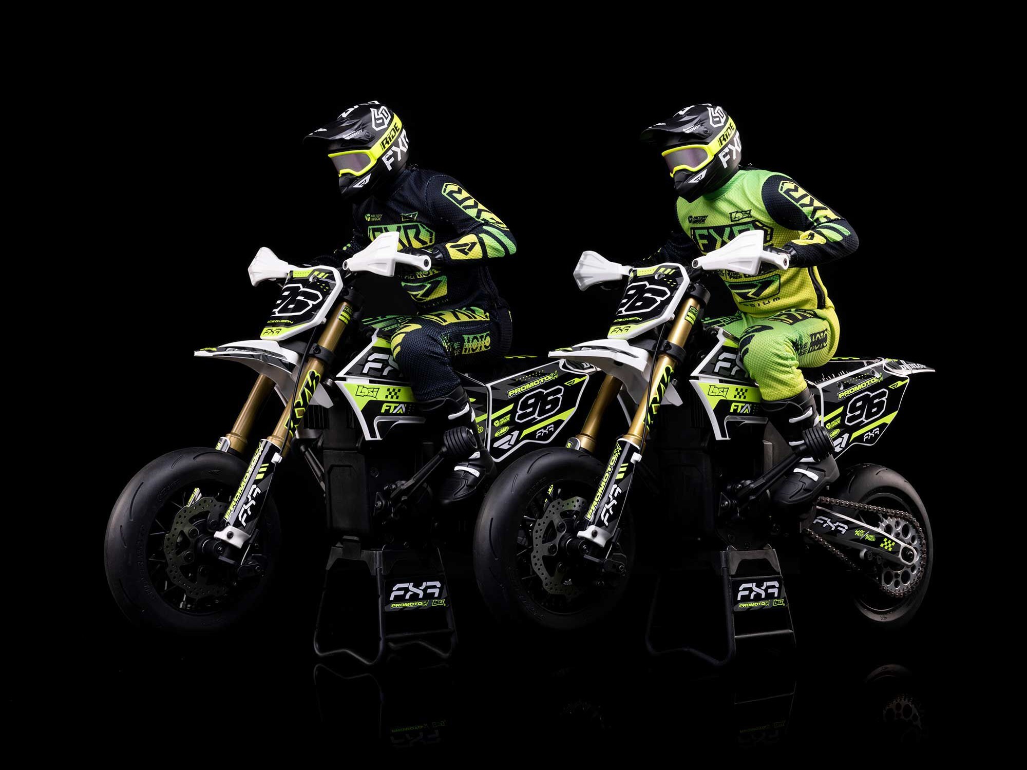 Losi 1/4 Promoto-SM FXR Supermoto Motorcycle RTR (Battery and Charger Included) - White-36