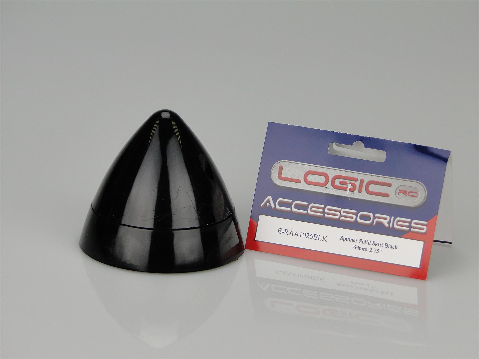 Spinner Solid Skirt Black 69mm/2.75"-3