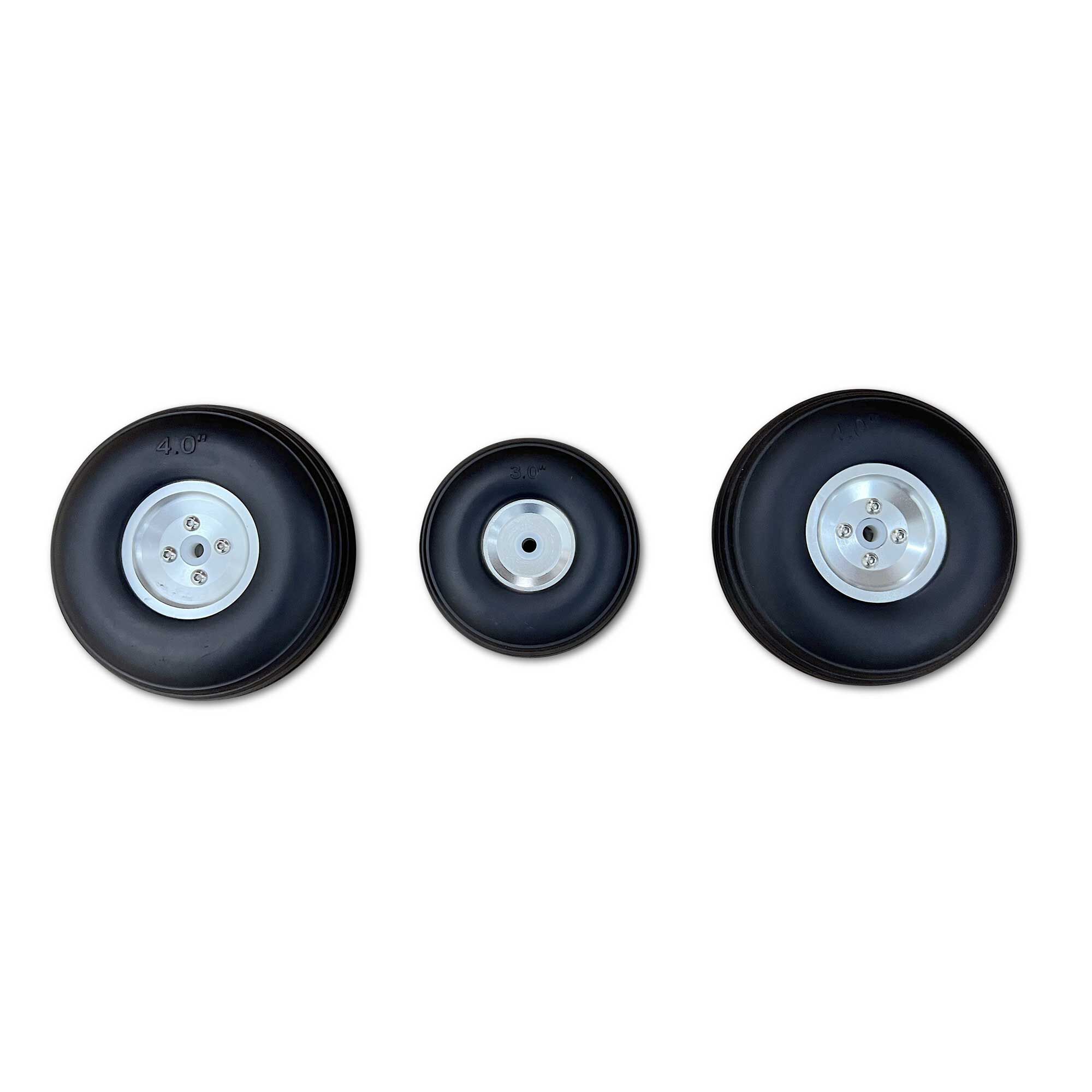 Aluminum Hub Wheel Set (3): OV-10 Bronco 20cc