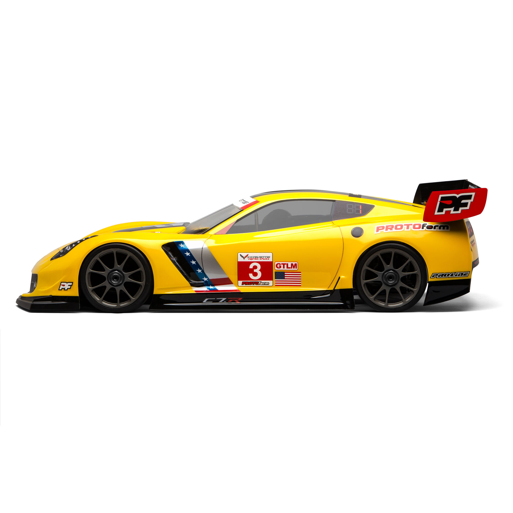 1/8 Chevrolet Corvette C7.R Clear Body: 1:8 GT (Long Wheelba-5