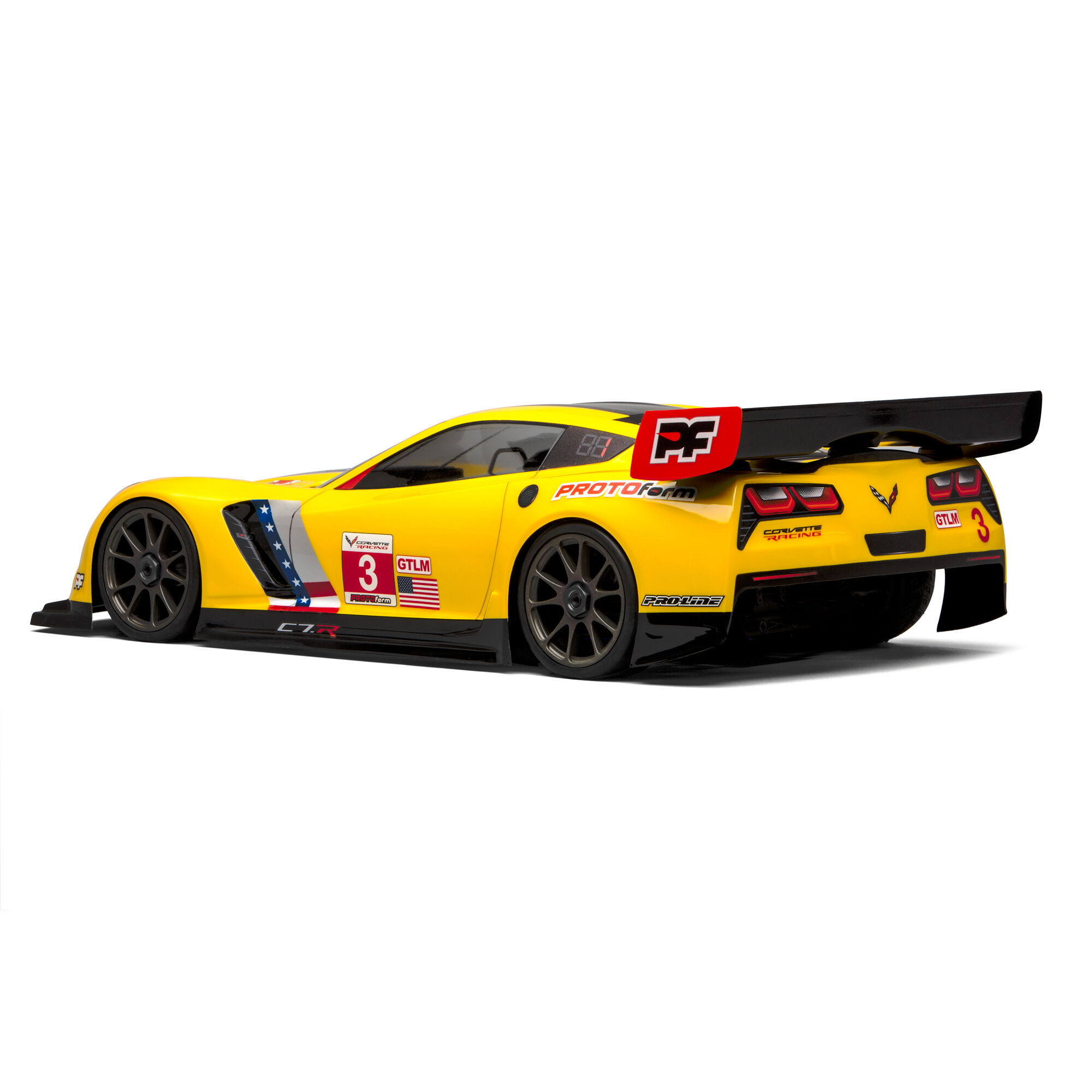1/8 Chevrolet Corvette C7.R Clear Body: 1:8 GT (Long Wheelba-6