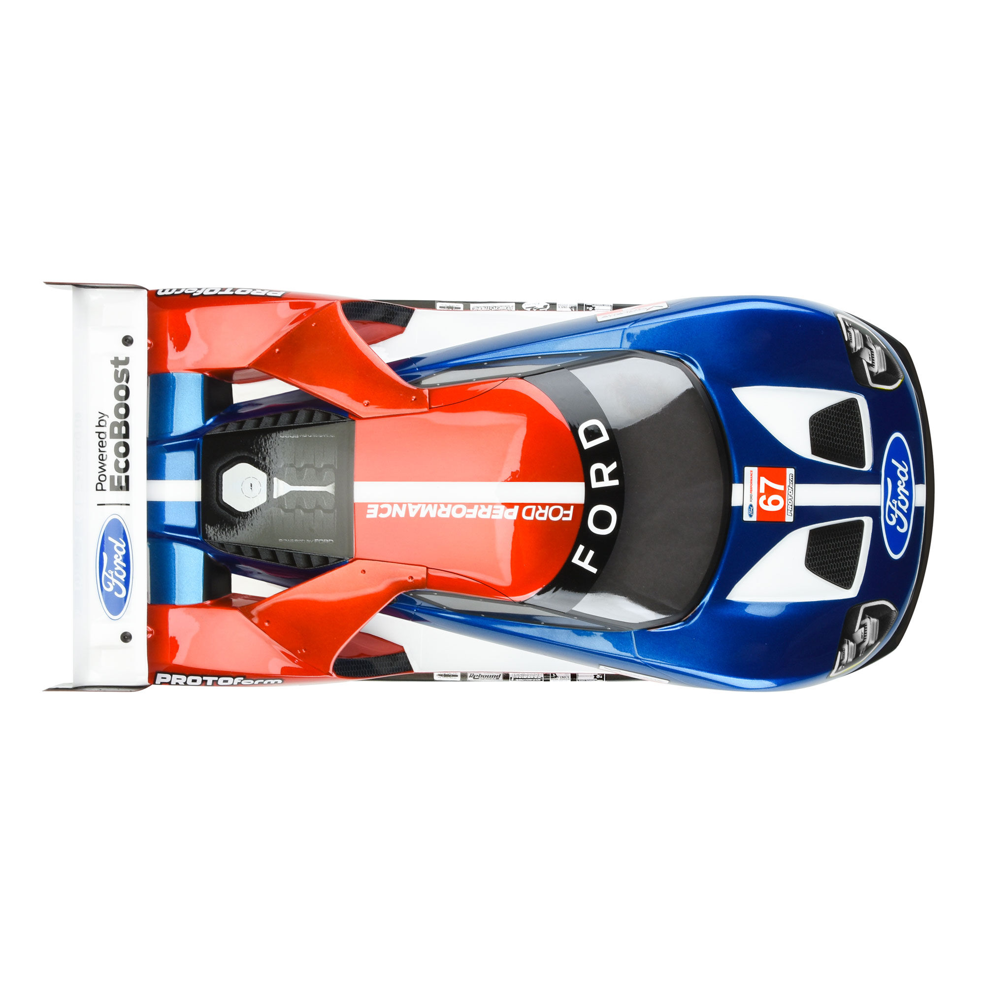 1/10 Ford GT LW Clear Body: 190mm Touring Car with LP shock-4