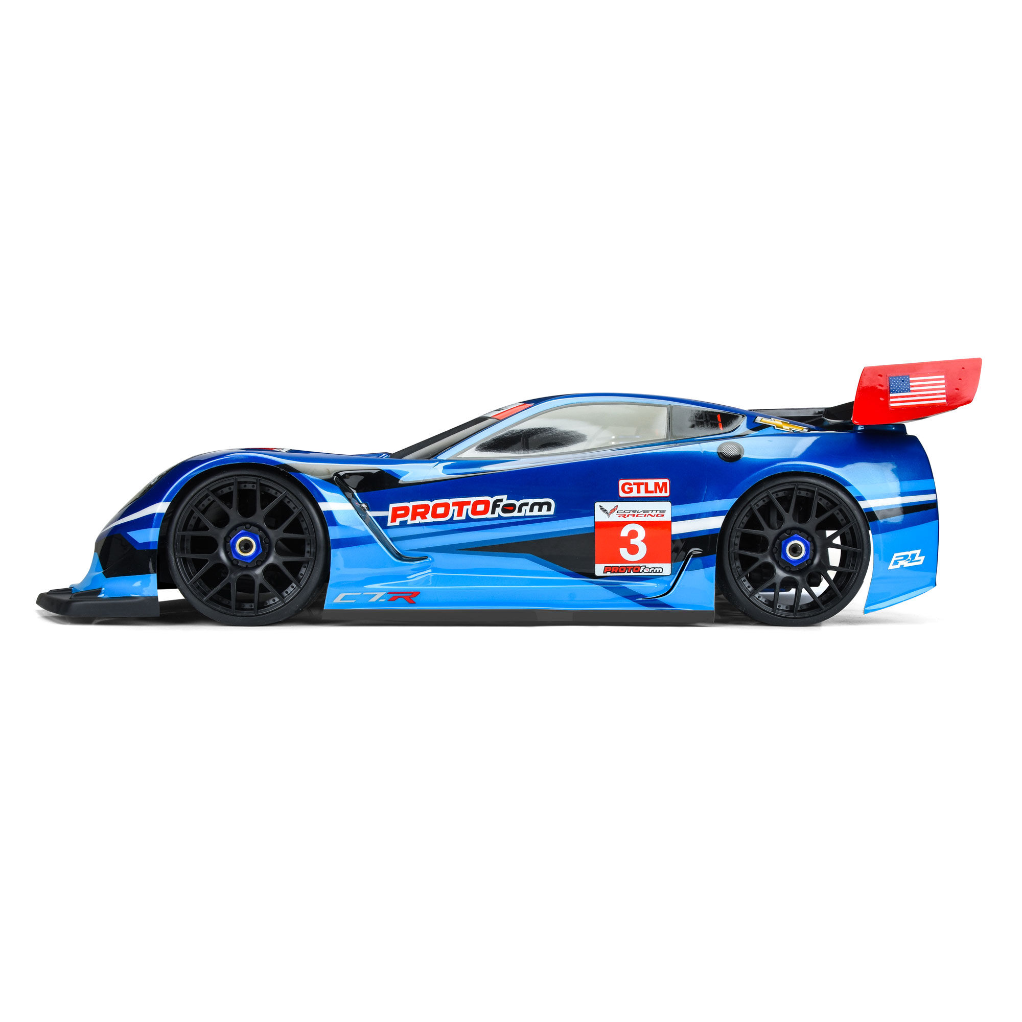 1/8 Chevrolet Corvette C7.R Clear Body: 1:8 GT (Short Wheelb-4
