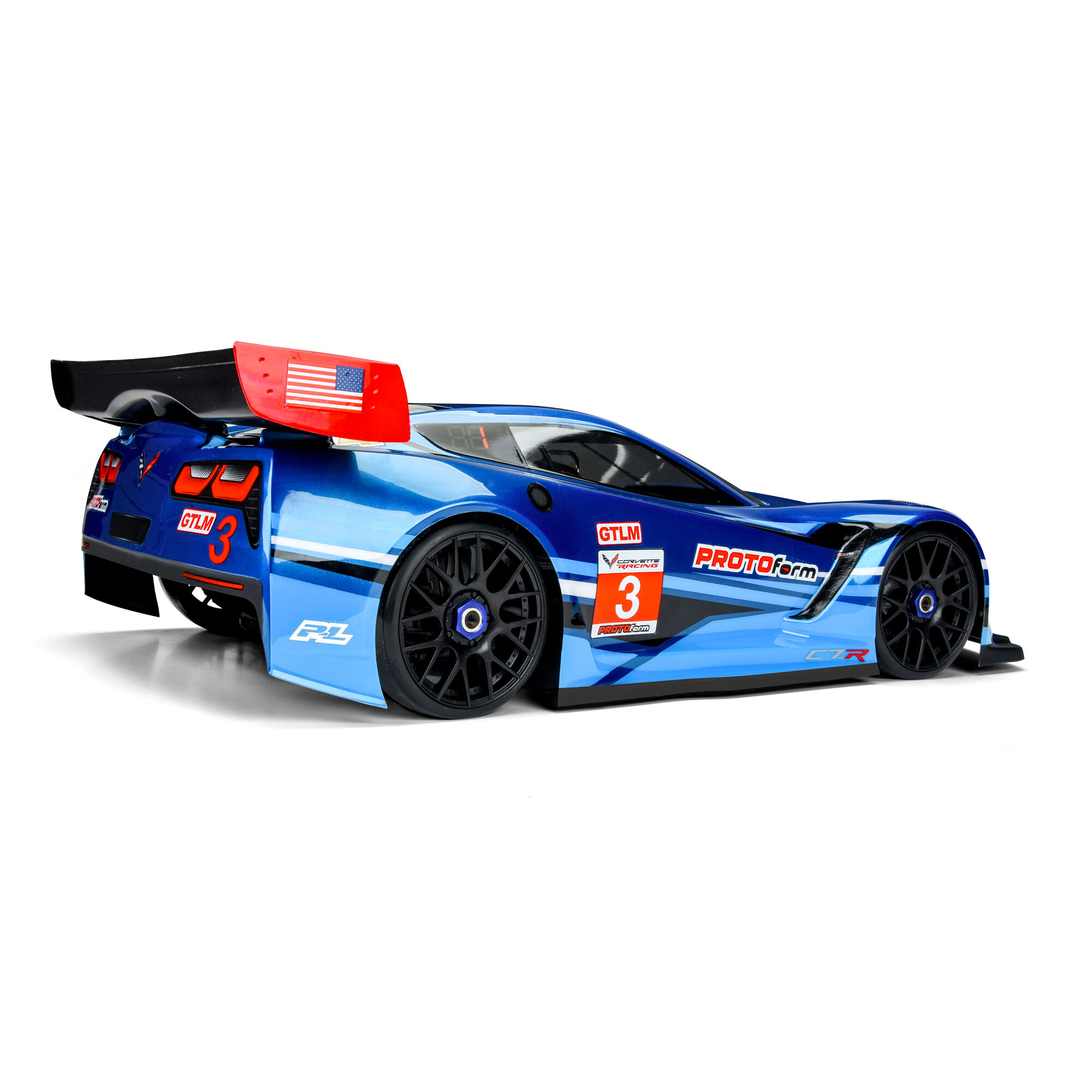 1/8 Chevrolet Corvette C7.R Clear Body: 1:8 GT (Short Wheelb-6