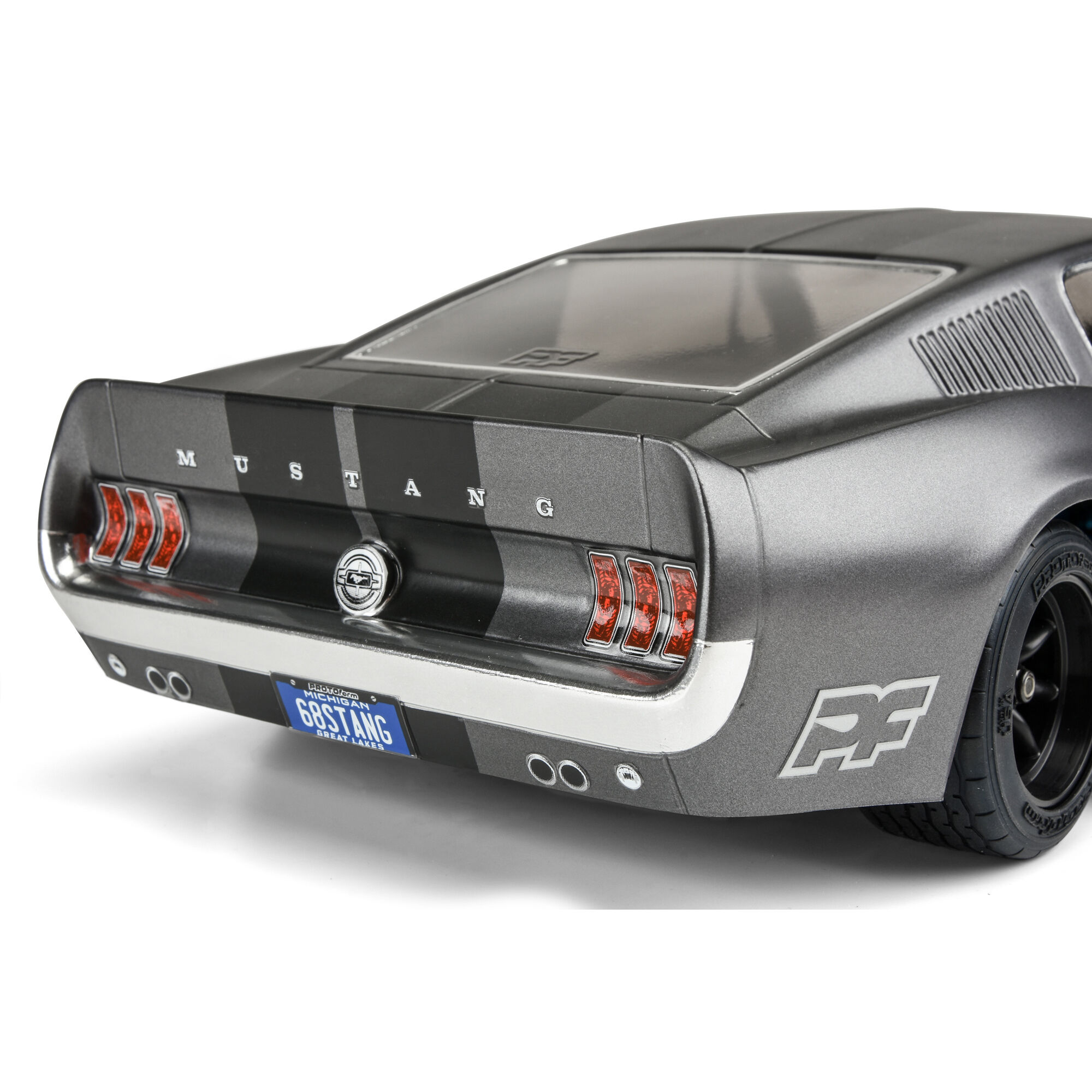 1/10 1968 Ford Mustang Clear Body: Vintage Trans-Am-6