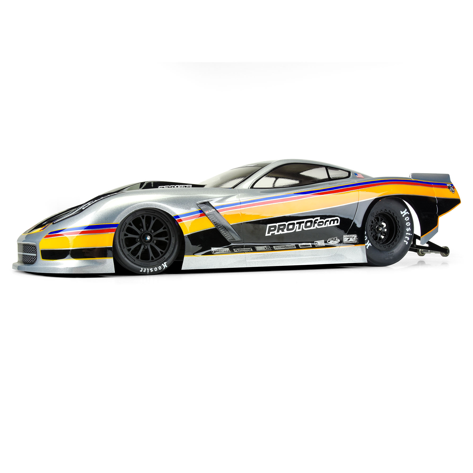 1/10 Chevrolet Corvette C7 Pro-Mod Clear Body: Drag Car-6