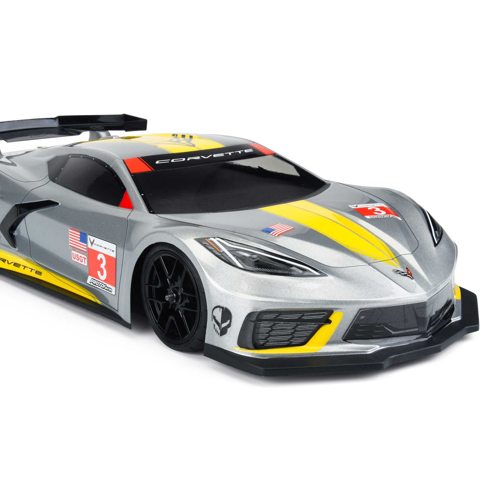 1/10 Chevrolet Corvette C8 Clear Body: 190mm Touring Car-5