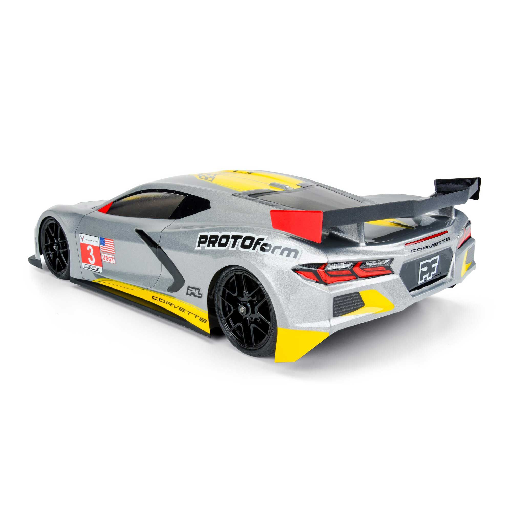 1/10 Chevrolet Corvette C8 Clear Body: 190mm Touring Car-7