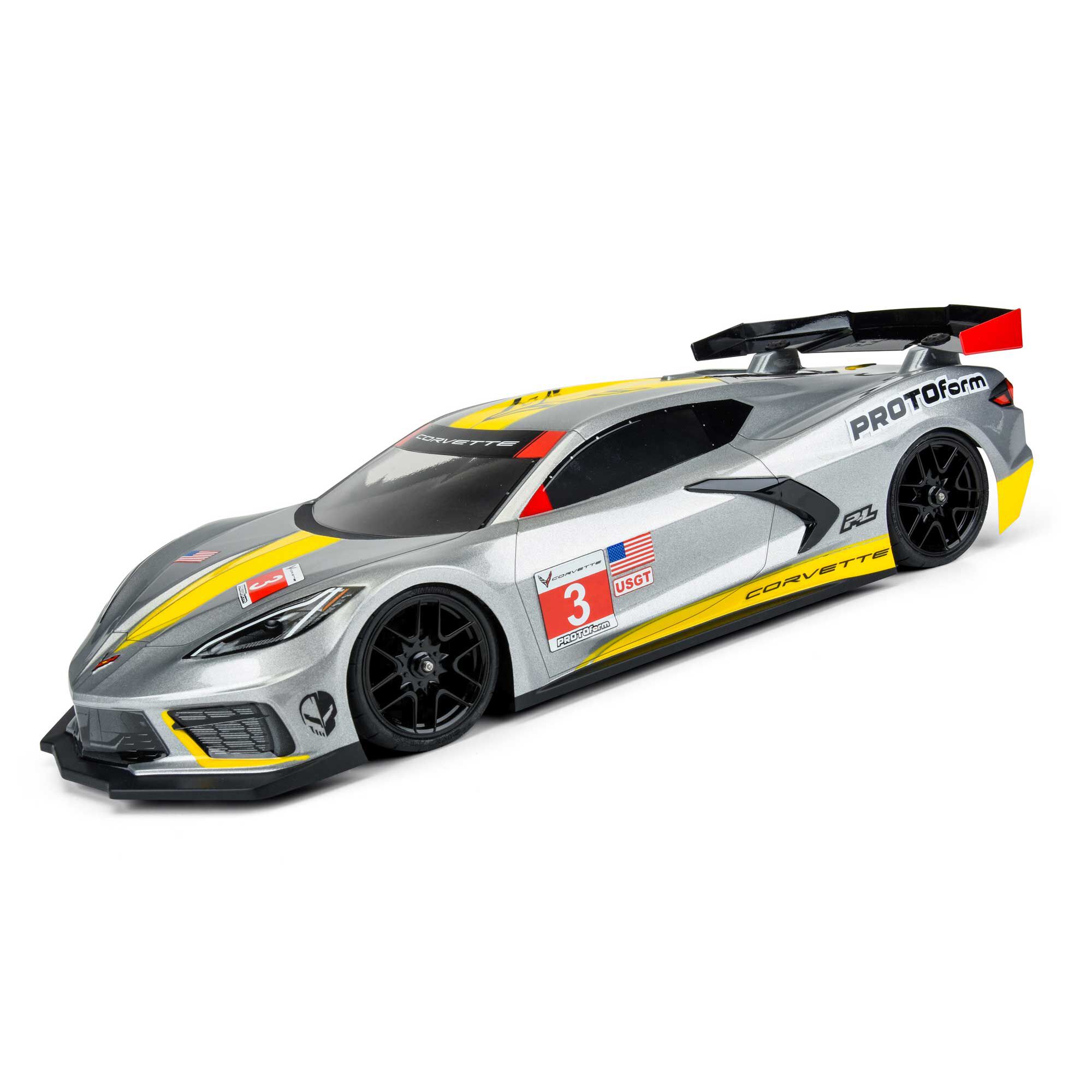 1/10 Chevrolet Corvette C8 Clear Body: 190mm Touring Car-8